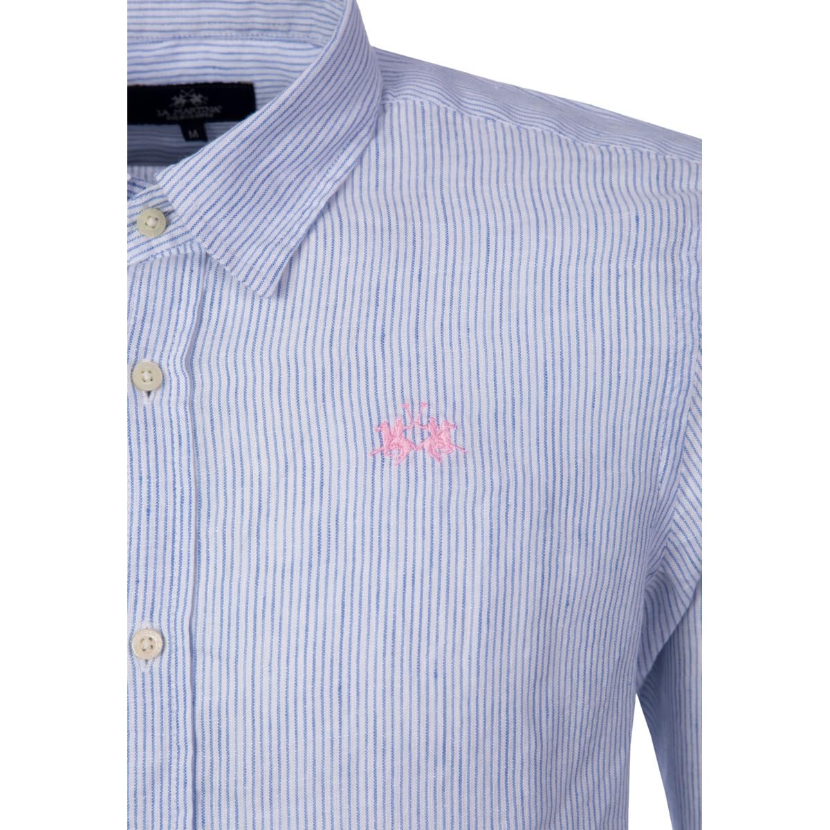 La Martina MCC013 TL340 camicia uomo lino