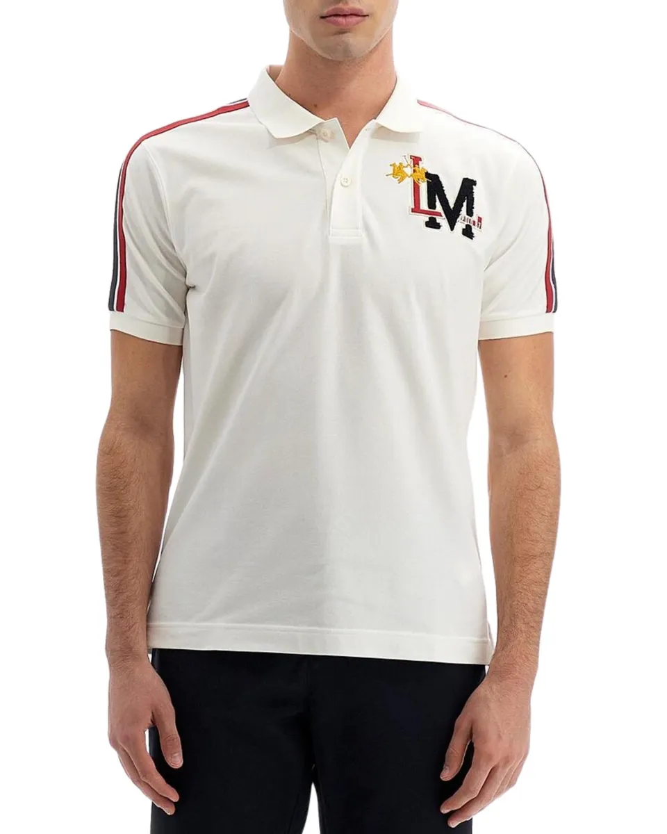 La Martina WMP303 Polo uomo XXL bianca Academy