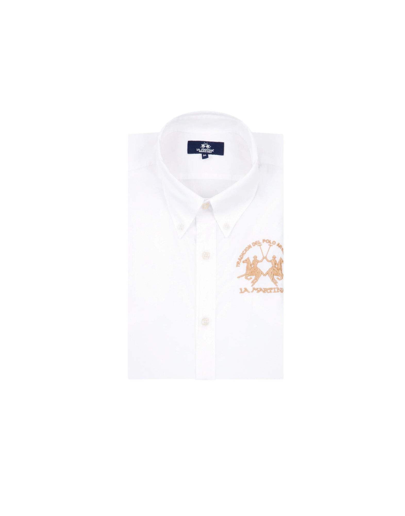 La Martina CCMC01PP483 camicia uomo bianca L