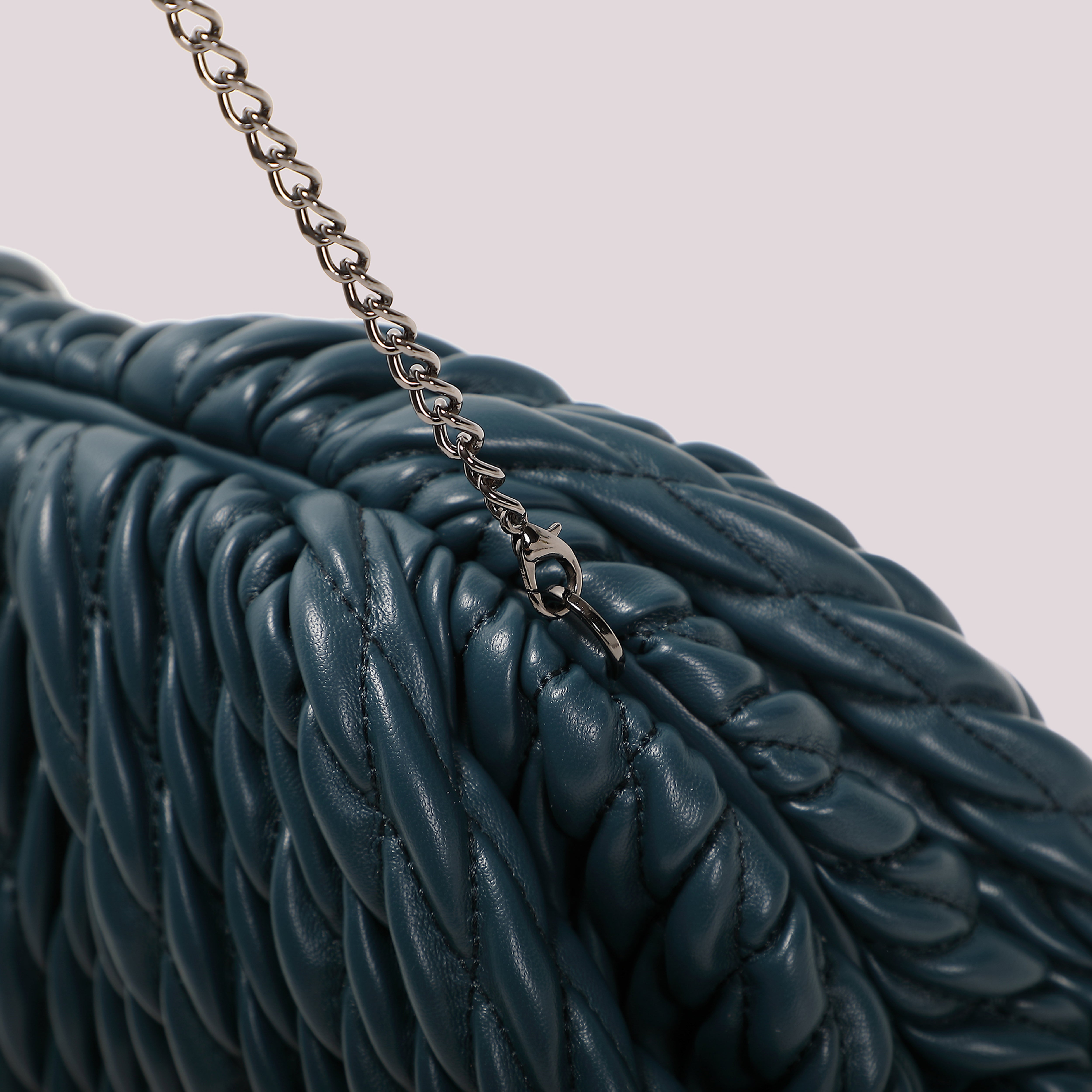Mimi Mua Clutch Trapuntata Morbida Nero