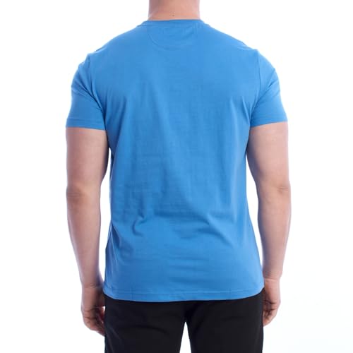 La Martina YMR323-JS206 T-shirt uomo cotone blu S