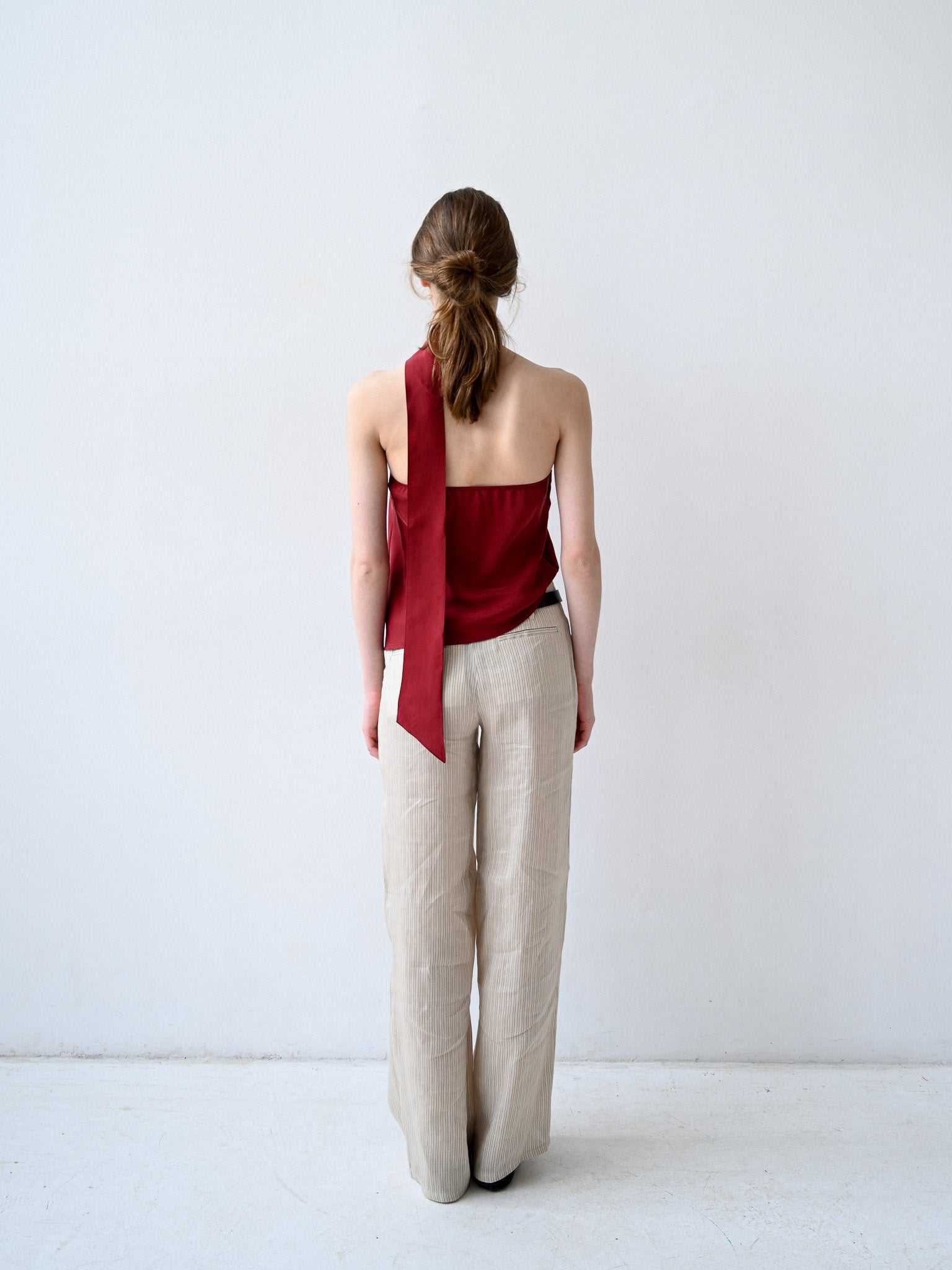 GiglioTigrato Mica Trousers II pantaloni gessati palazzo