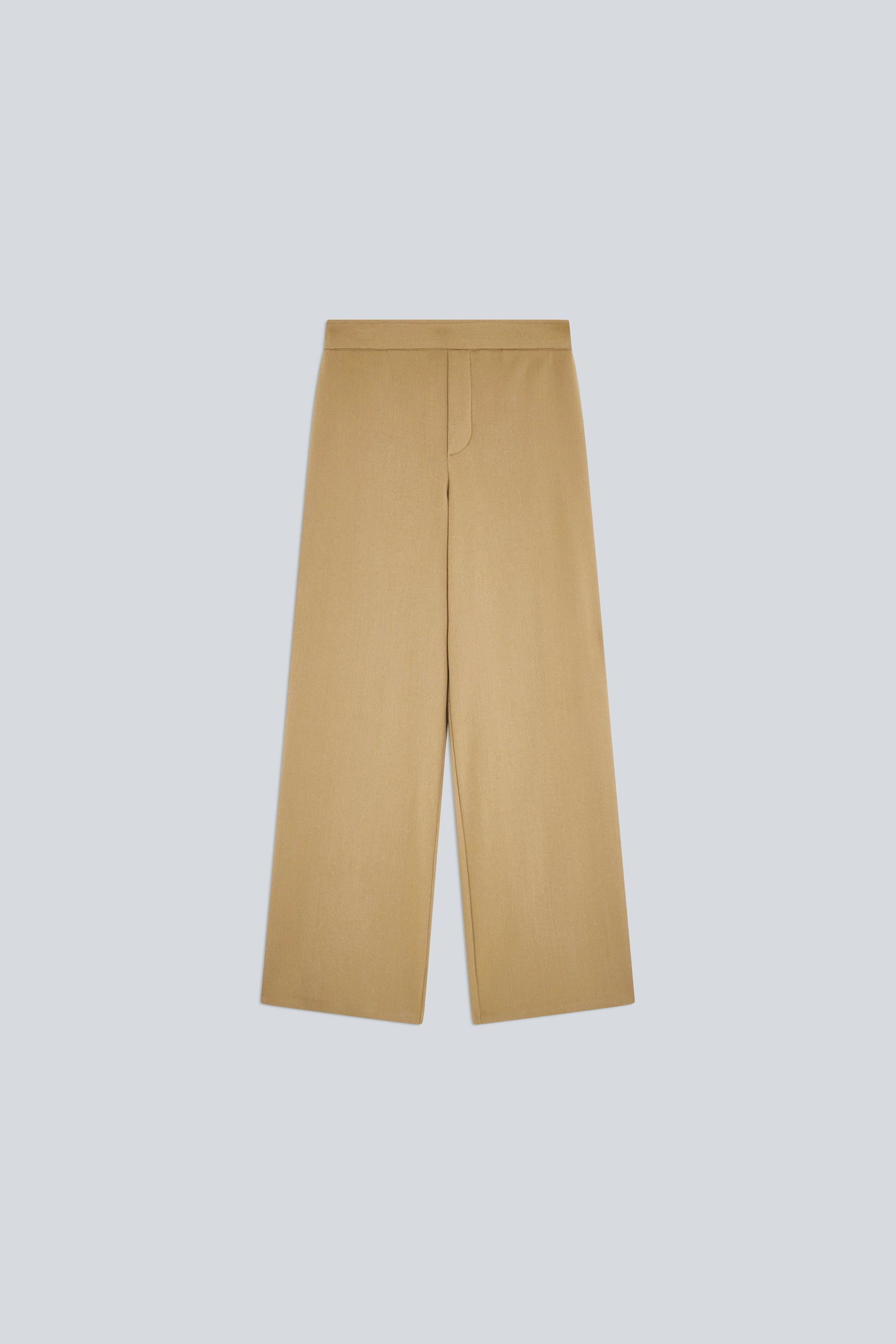 Semicouture Lilia pantalone cammello panno gamba dritta