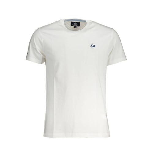 La Martina t-shirt uomo cotone bianco taglia M