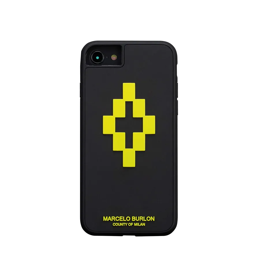 Marcelo Burlon County of Milan cover iPhone 8/7/6 + vetro ultra protettiva
