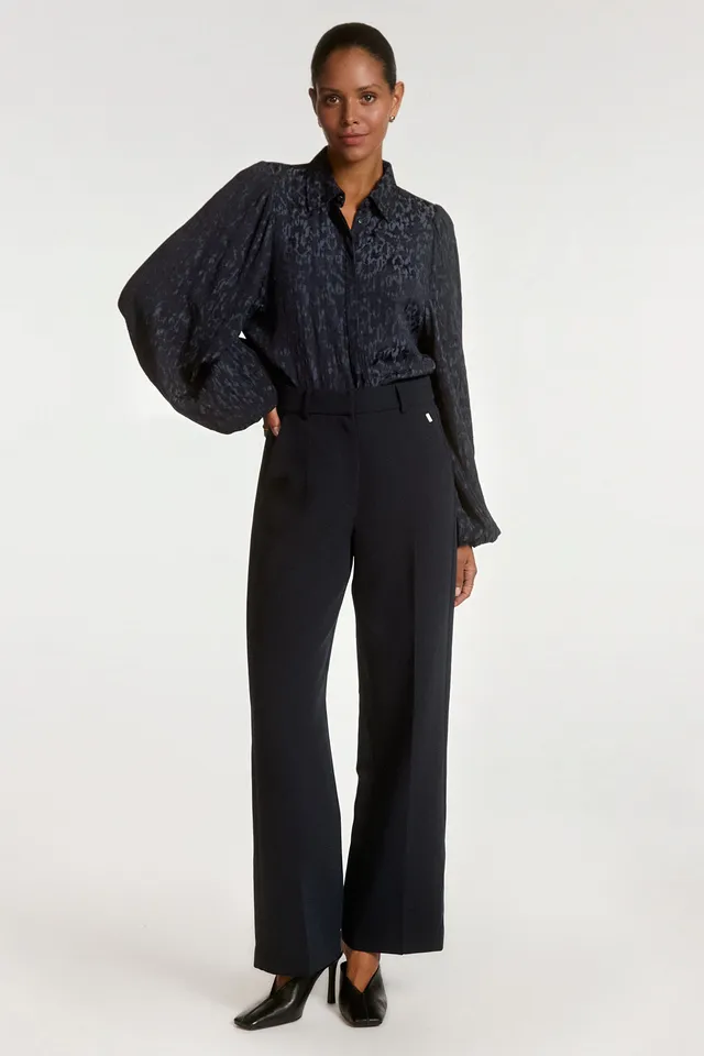 Aaiko Robin pantaloni blu notte gamba larga