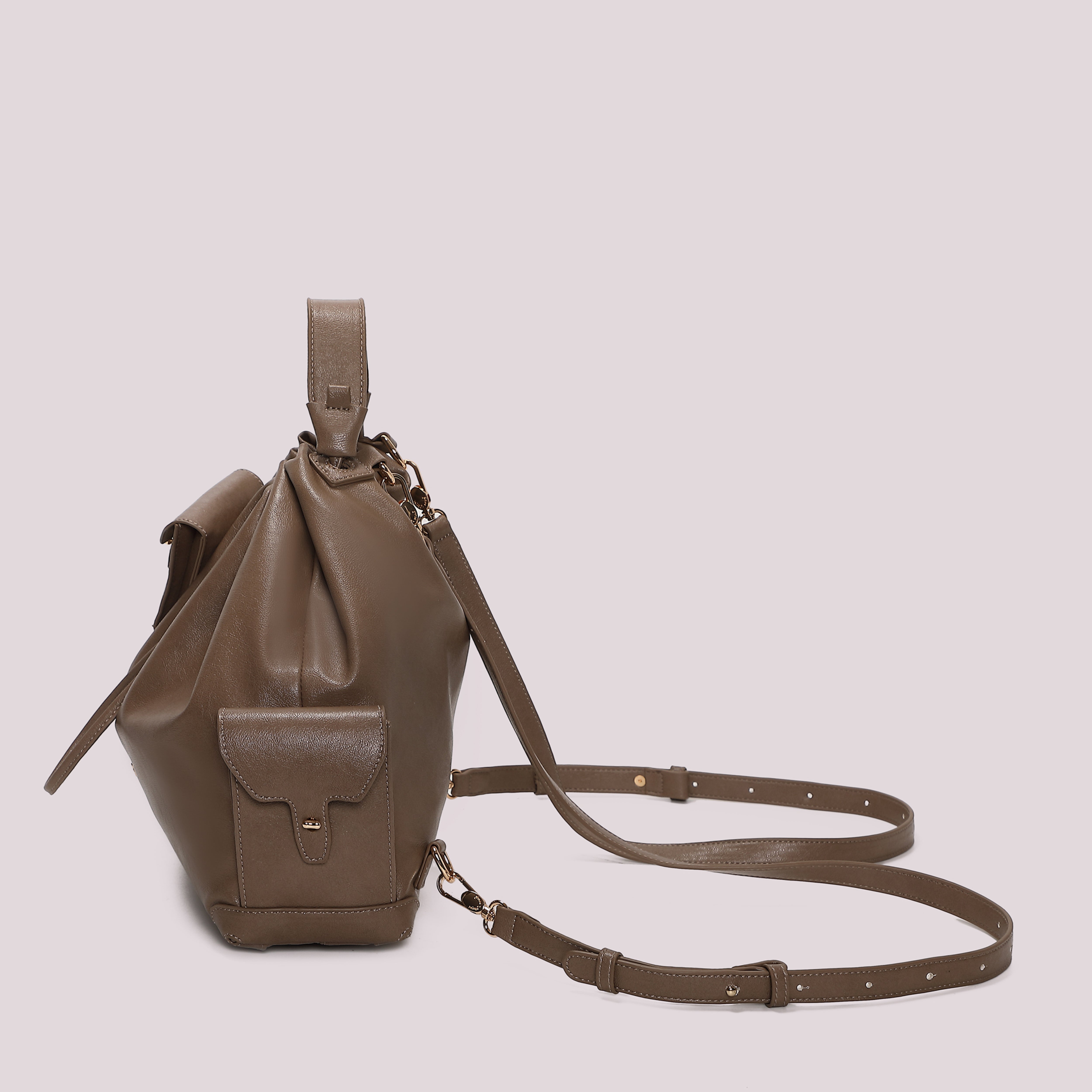Mimi Mua zaino con tasche nero similpelle