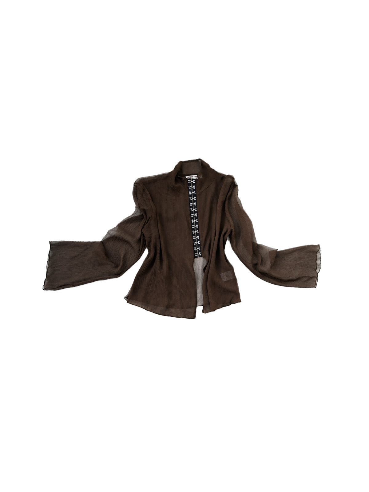 GiglioTigrato Paloma Top III top marrone seta collo alto