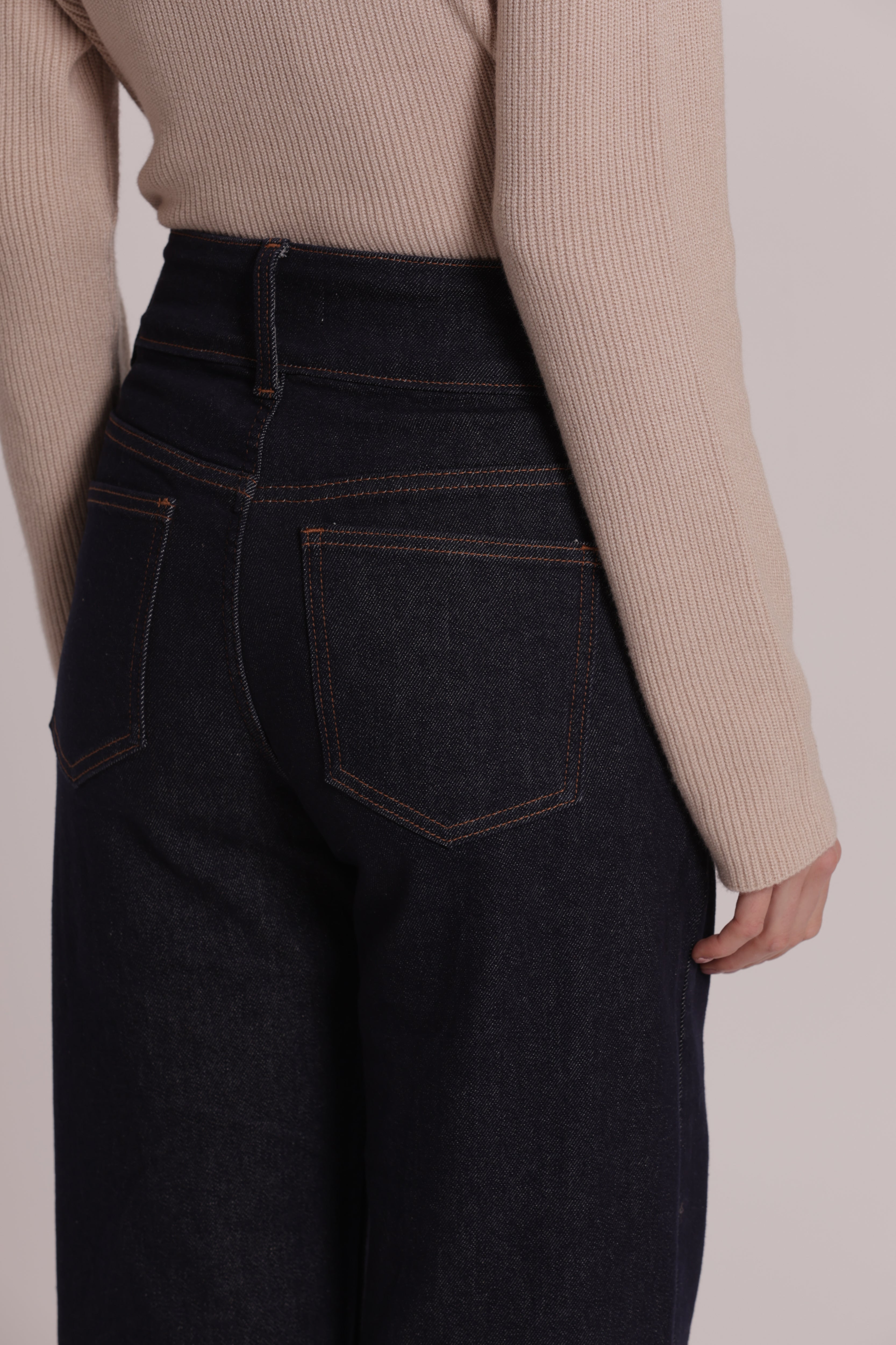 Mimi Mua Jeans Risvolto Animalier Nero S cotone slim