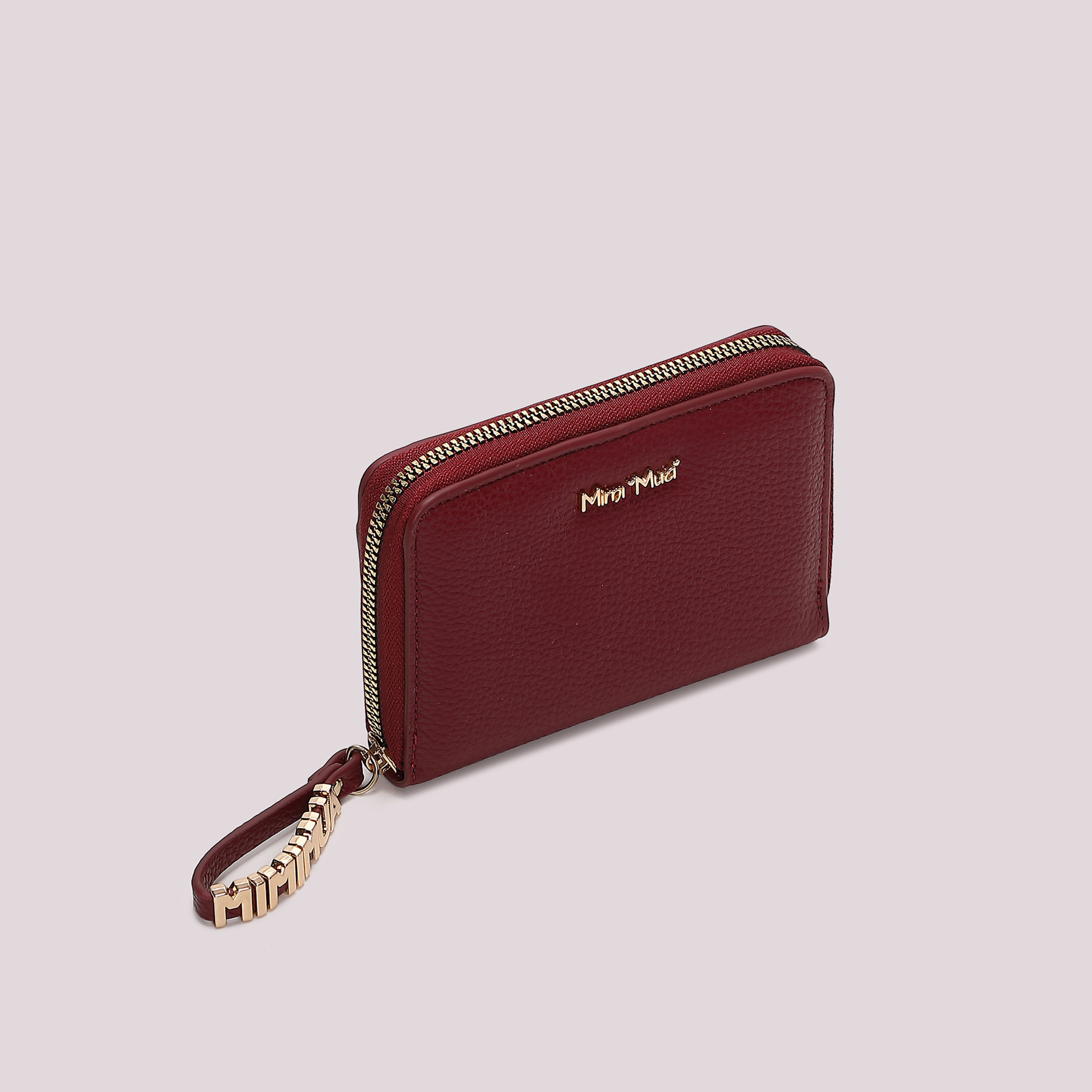 Mimi Mua Basic Tira Zip portafoglio nero medio