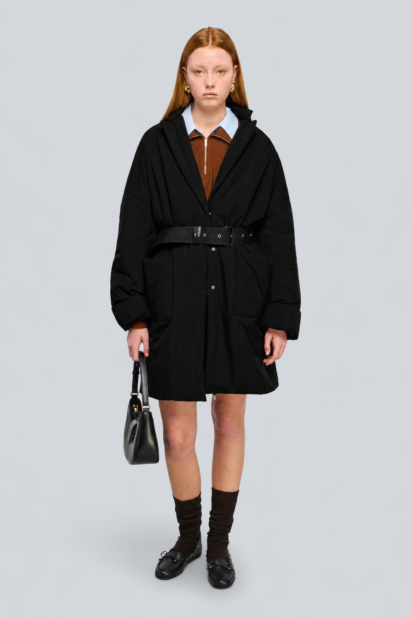 Semicouture Fay Cappotto Panno Doppio Moka