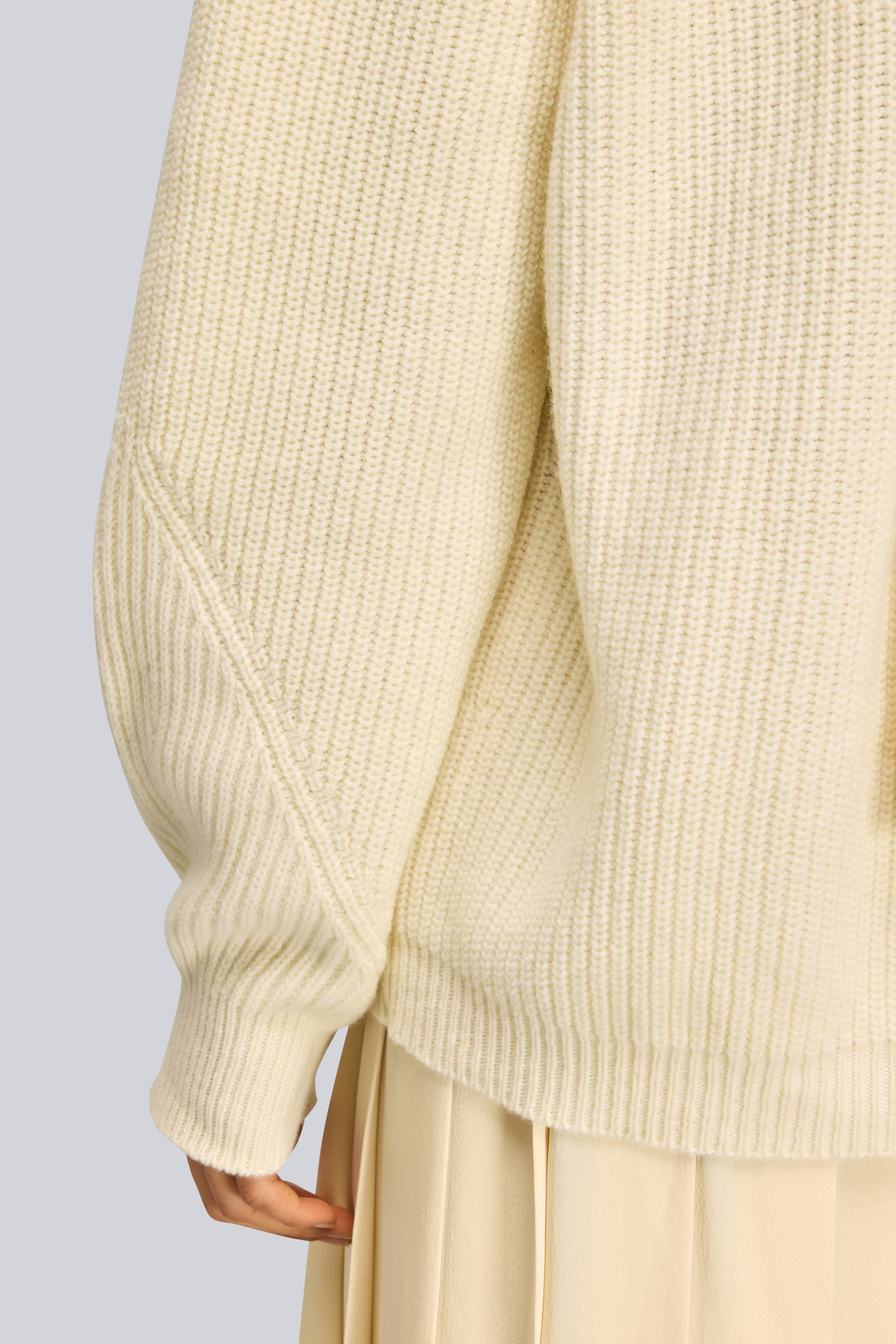 Semicouture Frieda maglia off white punto pannocchia