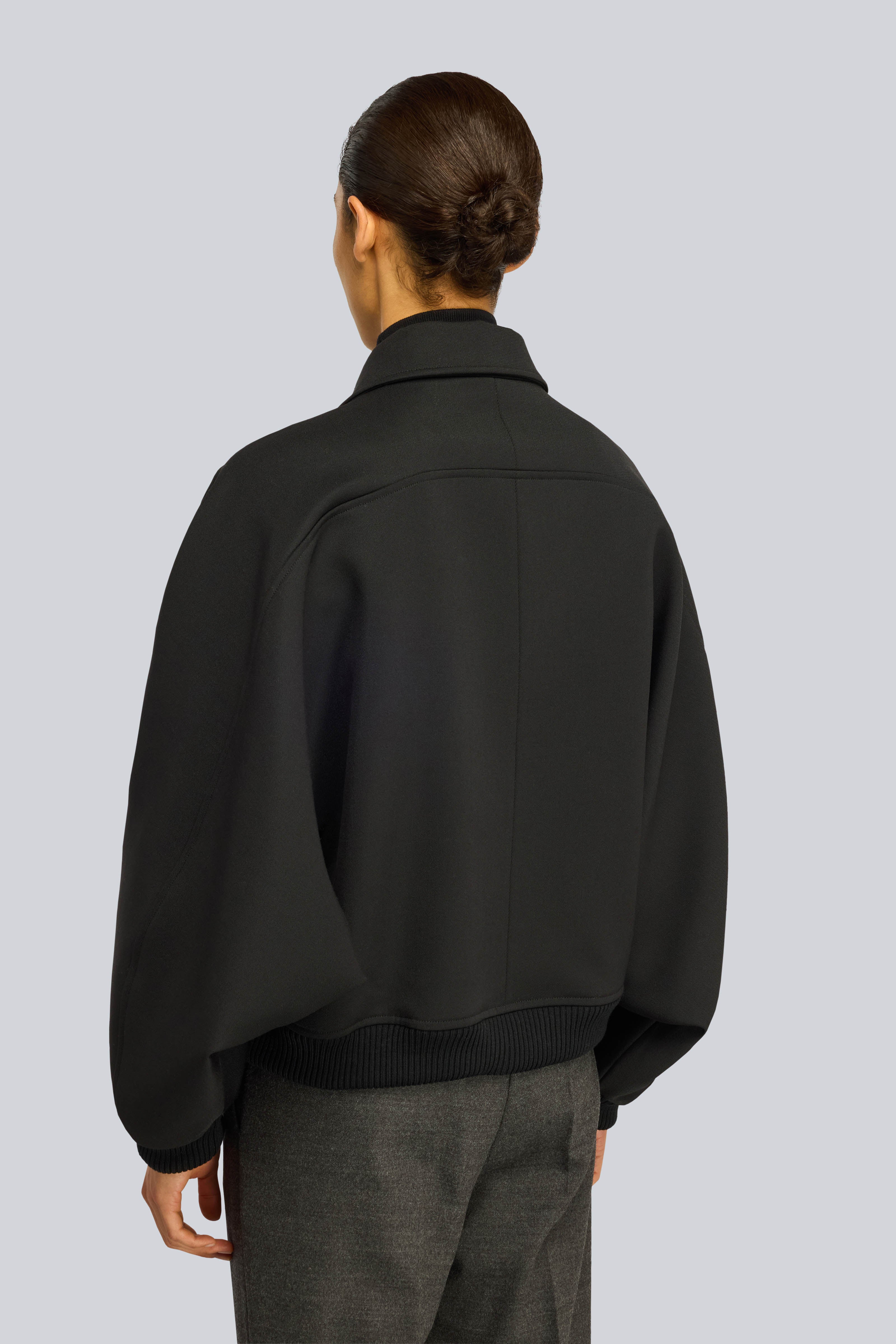Semicouture Renie S6WO10 Bomber Nero Lana Pettinata