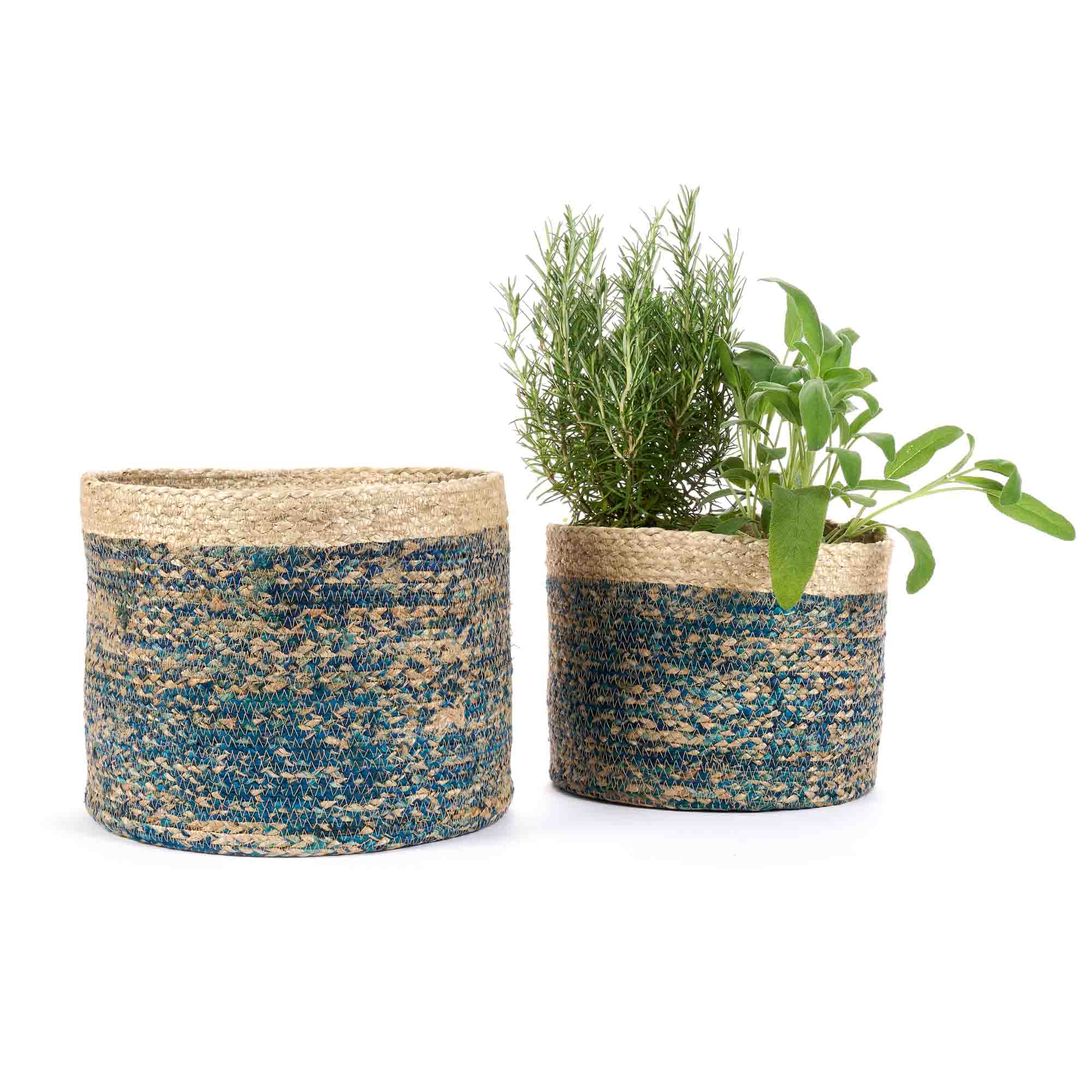On Earth Cooperative Collection Braided set 2 cesti juta blu