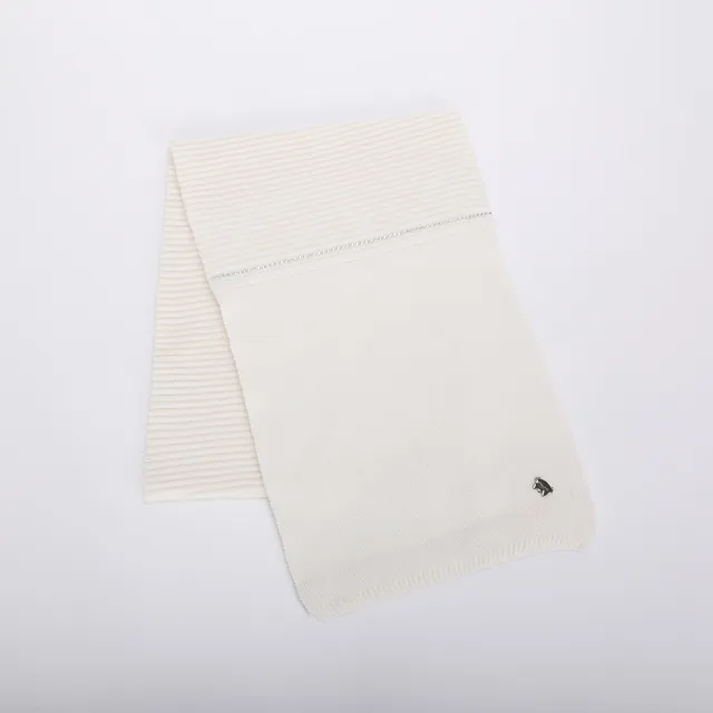 Mimi Mua Sciarpa Lurex Strass panna elegante