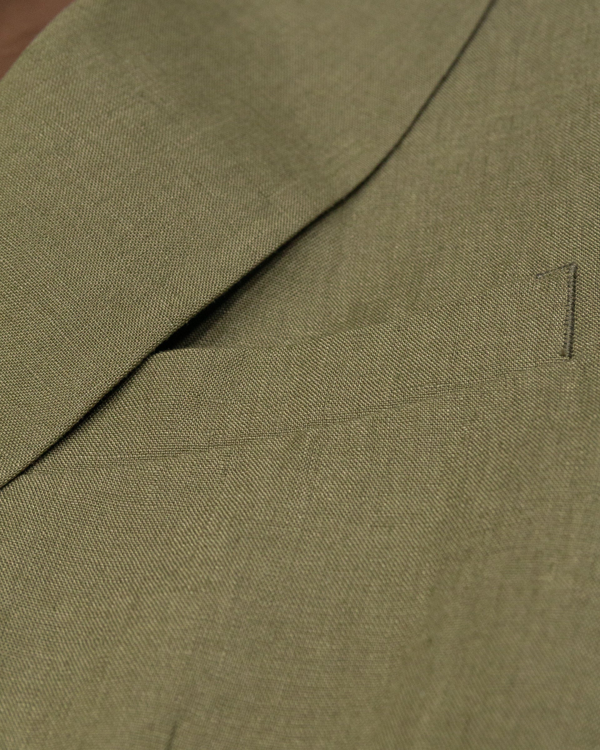 Altea Aston blazer in lino verde salvia