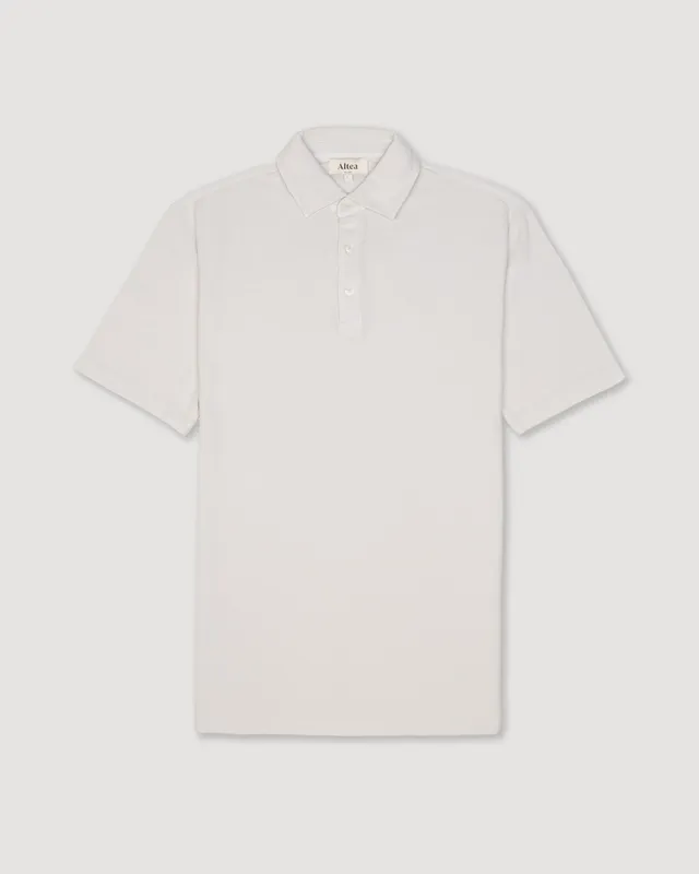 Altea Greg polo in piquet di cotone grigio Perla