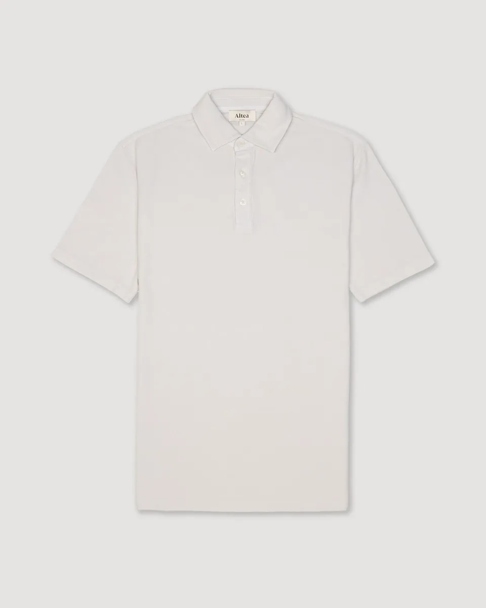 Altea Greg polo in piquet di cotone grigio Perla