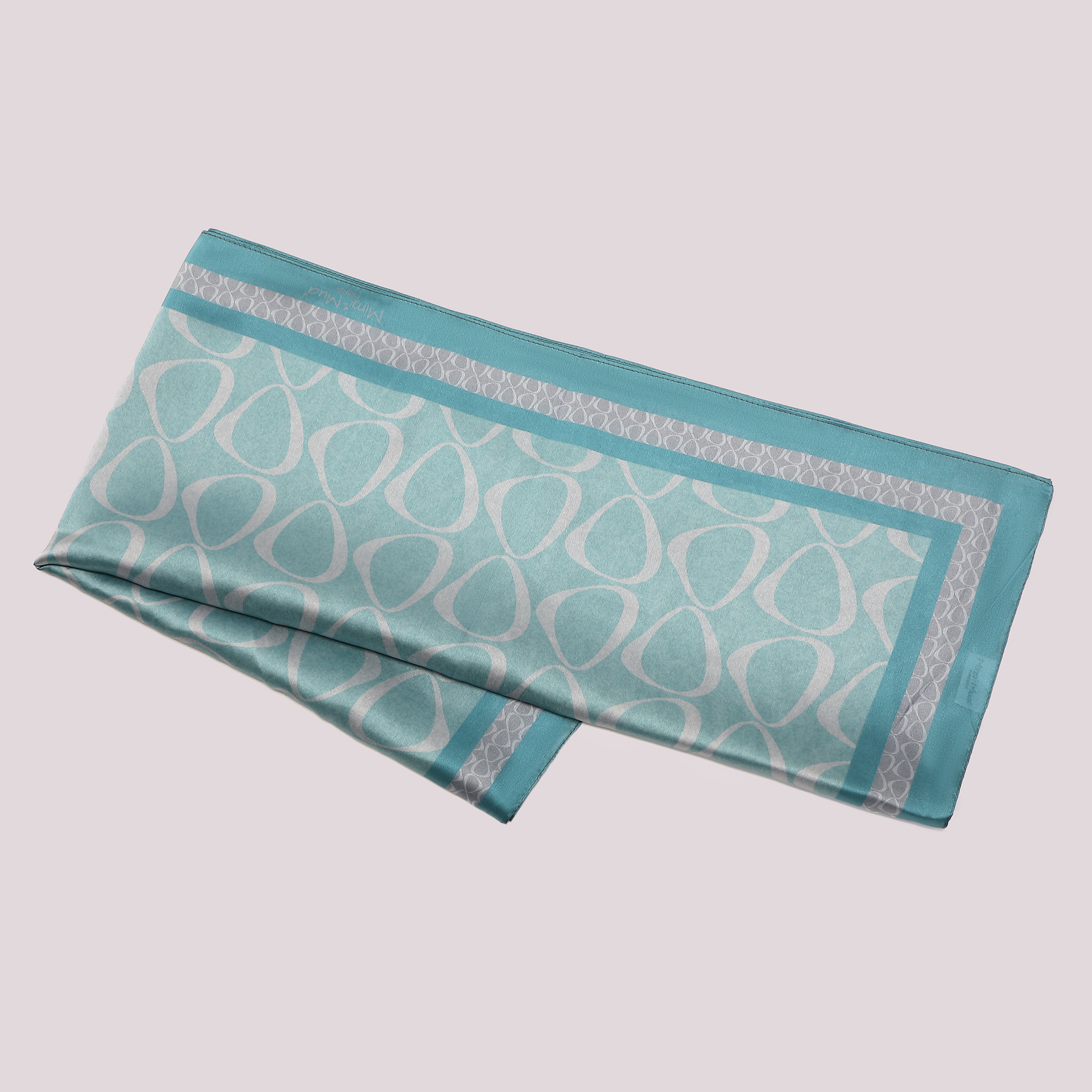 Mimi Mua Foulard Cerchietti 90x90 Verde Militare Satinato