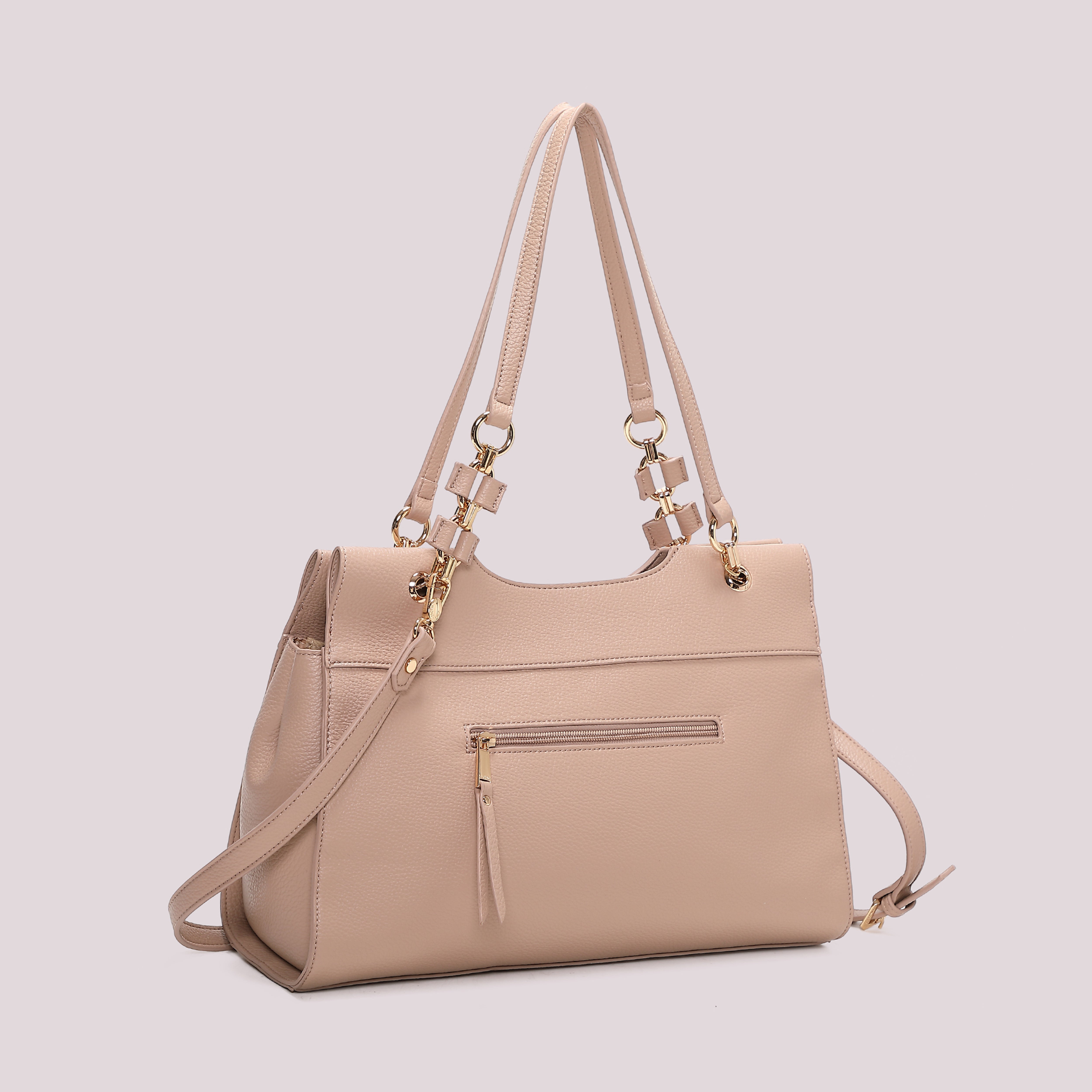 Mimi Mua Borsa Spalla Catena Manici Nero 38cm