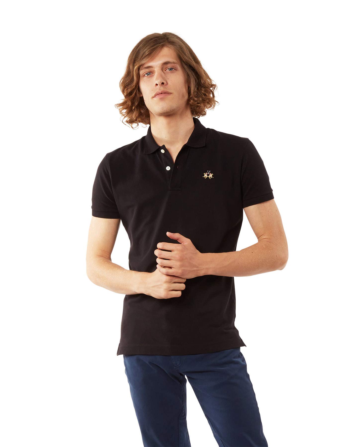 La Martina Eduardo Polo maniche corte Optic White pacco da 1