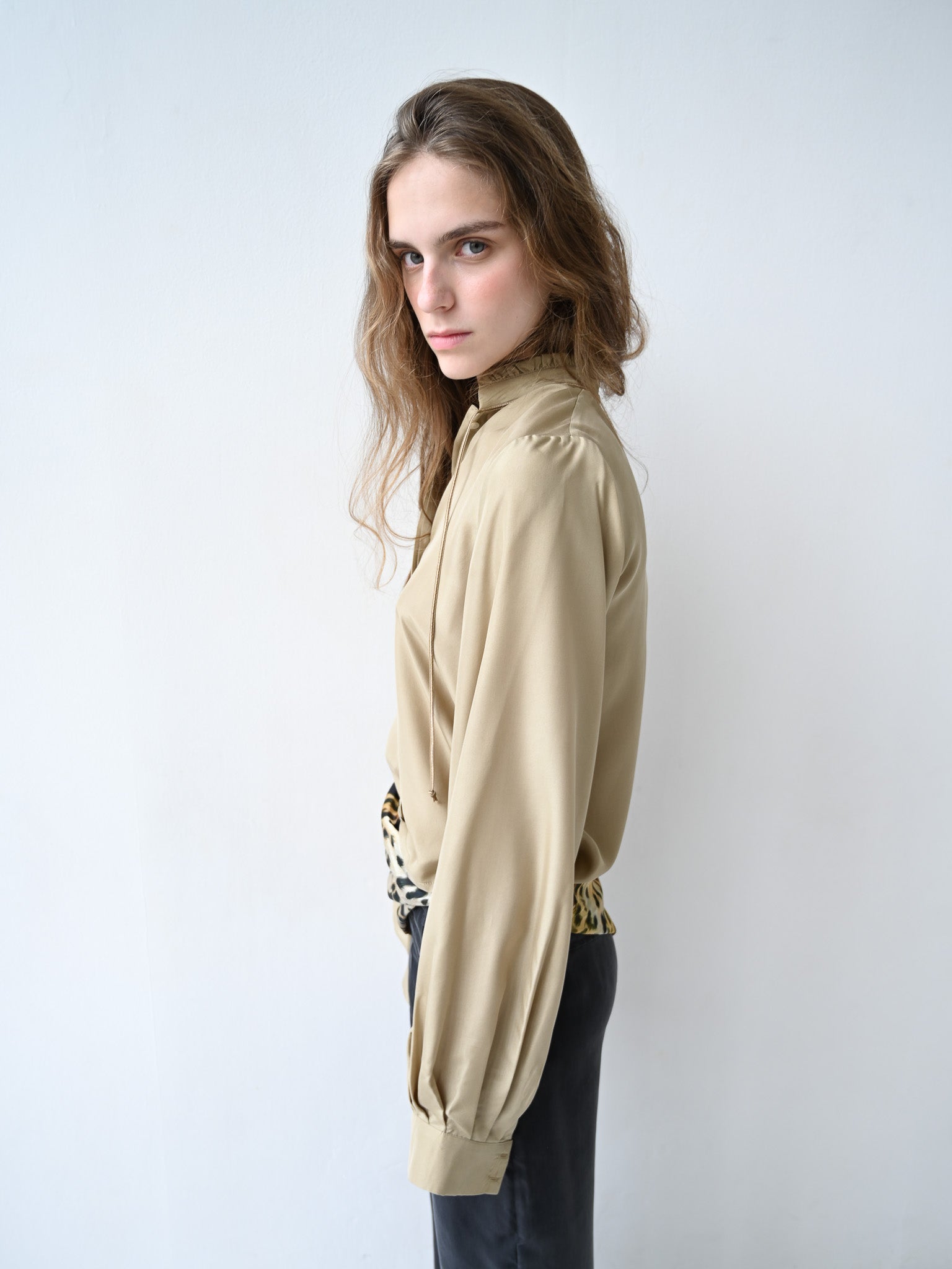 GiglioTigrato Yoko Shirt III camicia seta beige