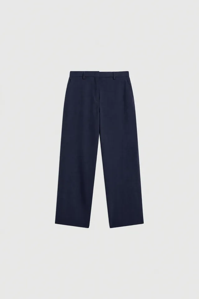 Semicouture Muriel pantalone avio fresco lana