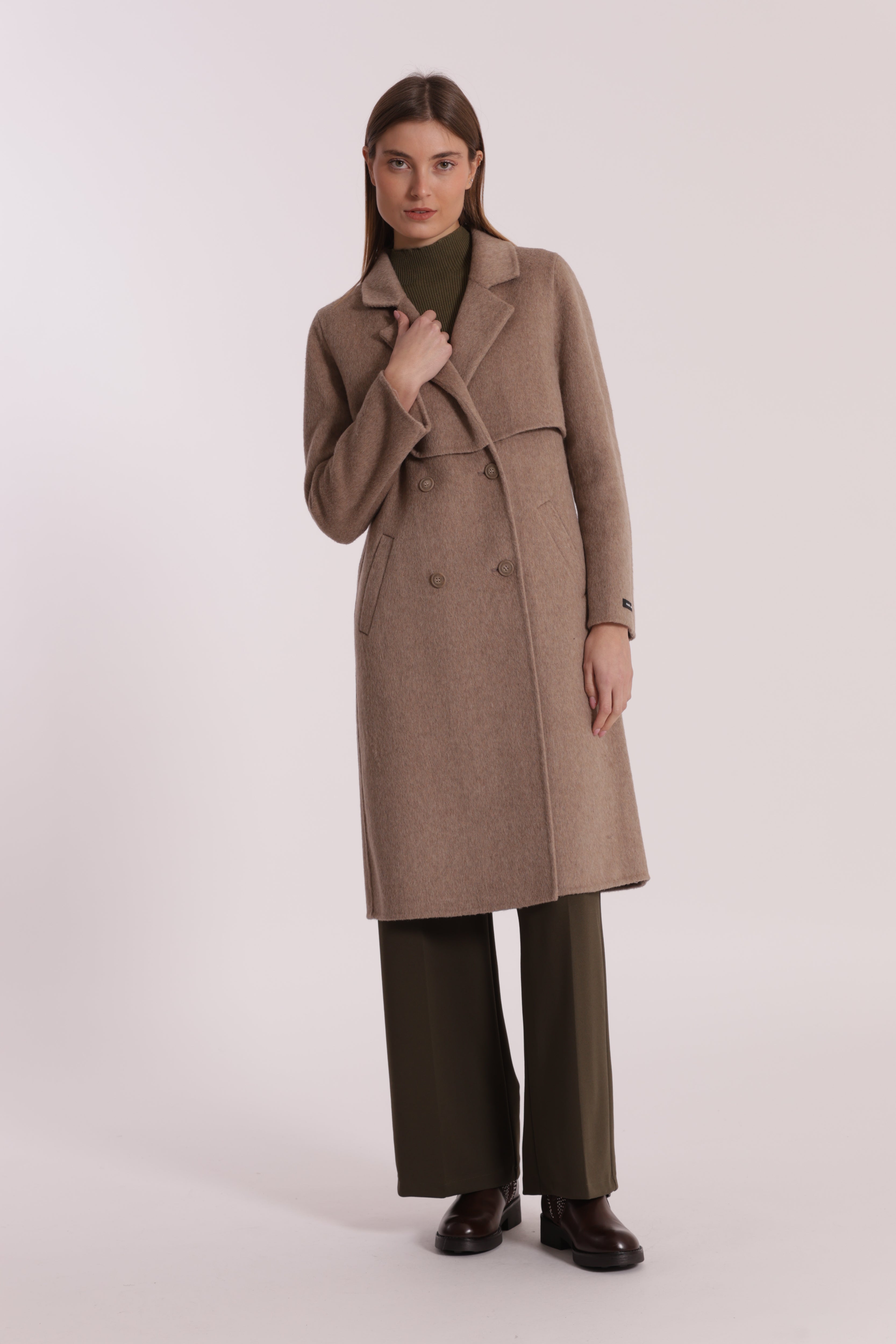 Mimi Mua Barone tto cappotto nero mezza lana