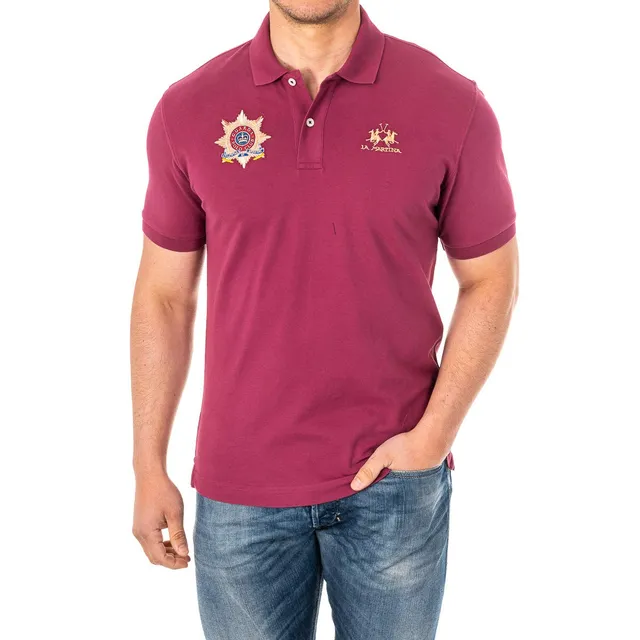 La Martina 2MPT42 polo uomo manica corta collo revers