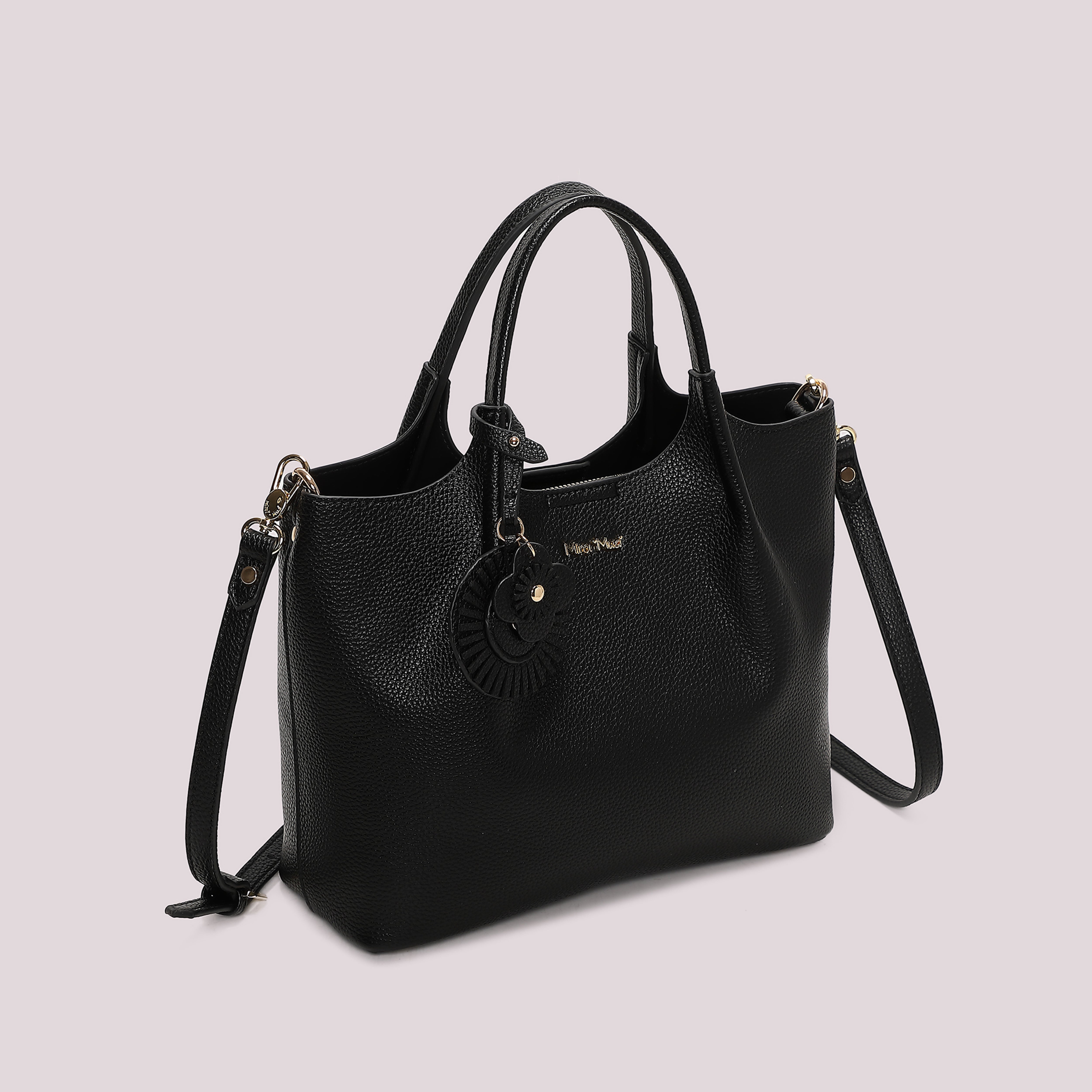 Mimi Mua Borsa a Mano Charm Fiore Bianca