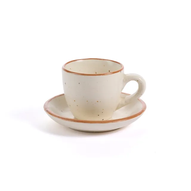 On Earth Cooperative Collection Bisque tazzina caffè ceramica beige