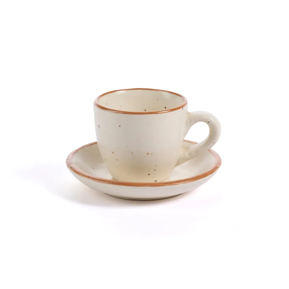 On Earth Cooperative Collection Bisque tazzina caffè ceramica beige