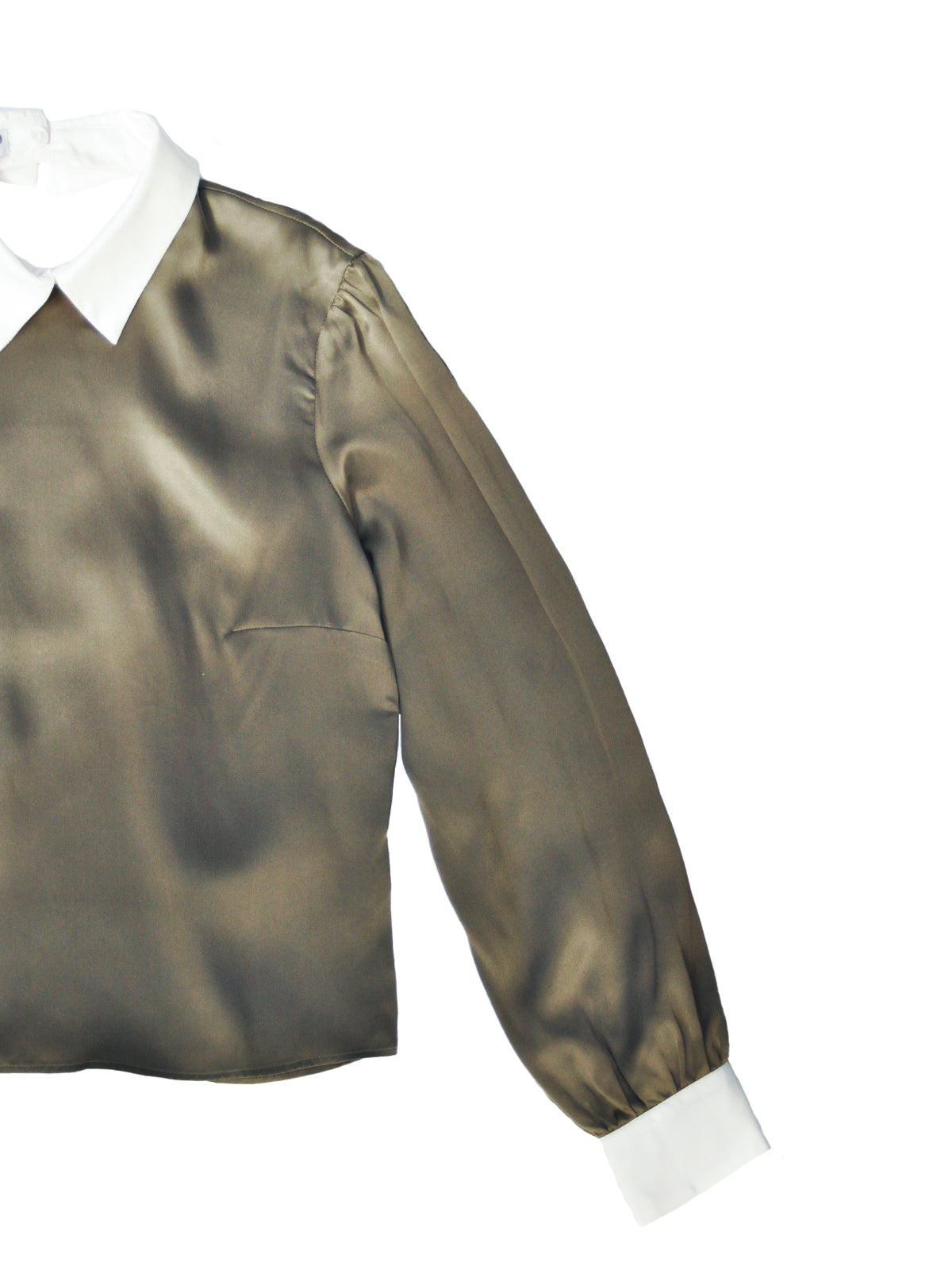 GiglioTigrato Paris camicia seta kaki schiena scoperta