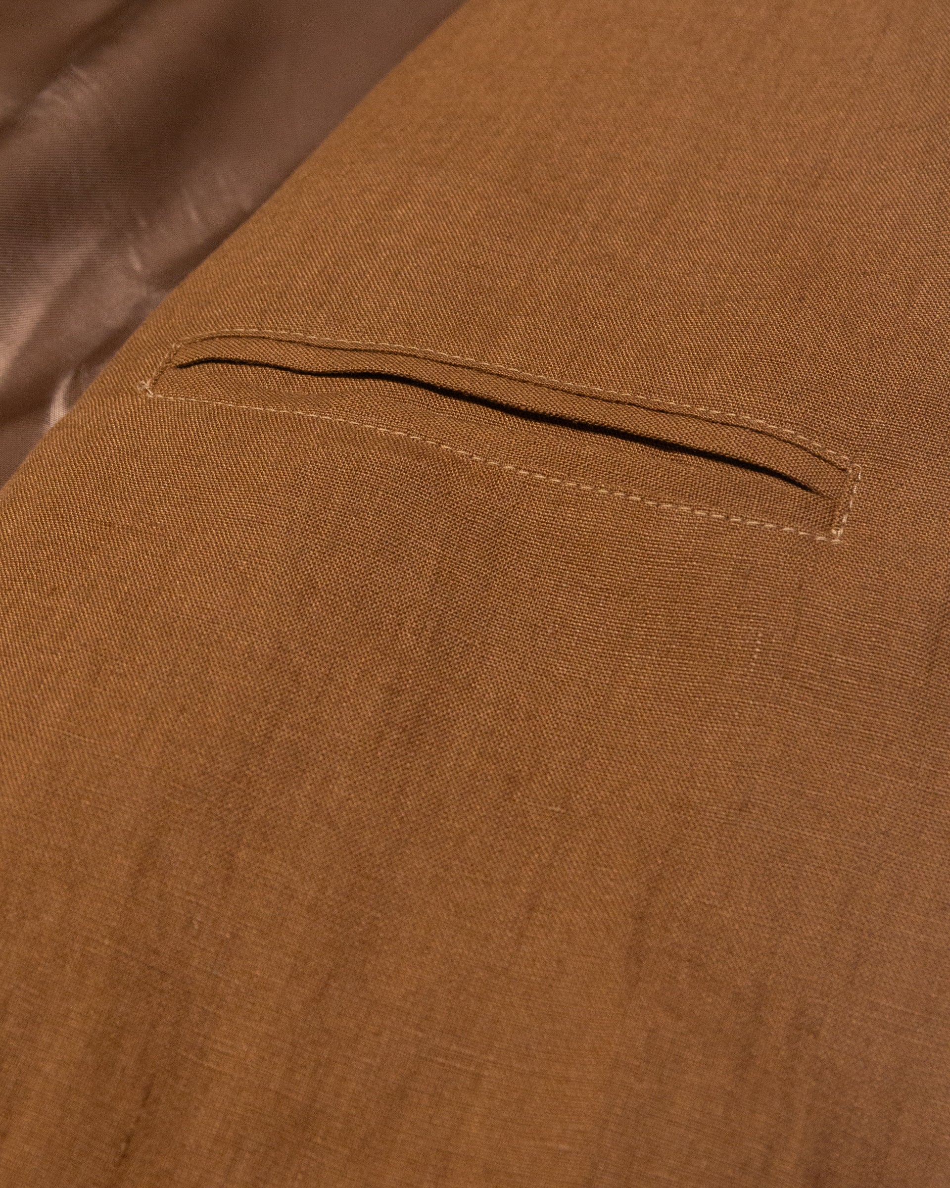 Altea Aston blazer in lino cuoio con fodera