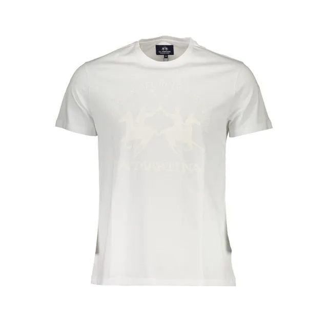 La Martina T-shirt uomo girocollo bianca cotone