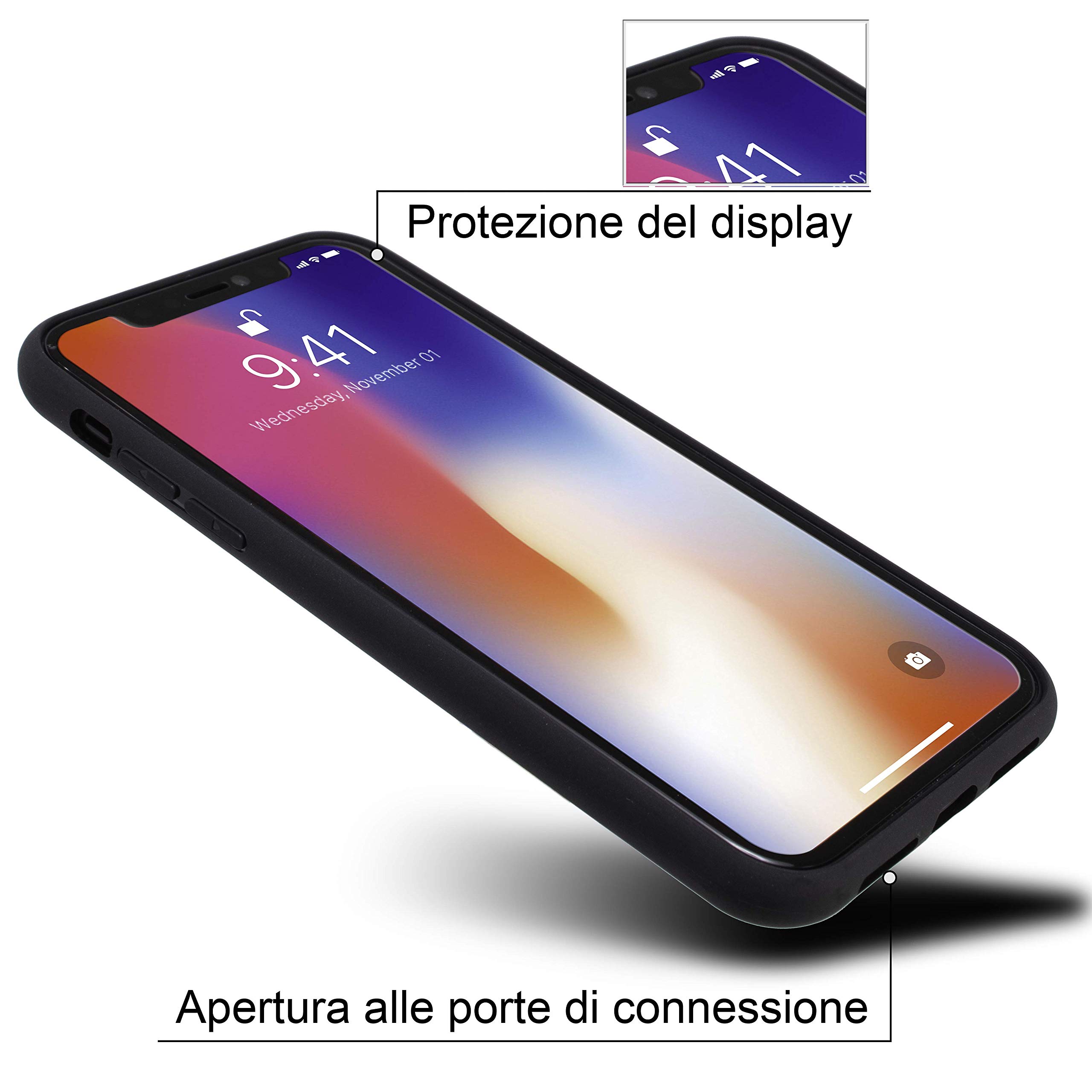 Marcelo Burlon County of Milan iPhone XR cover soft touch antiurto