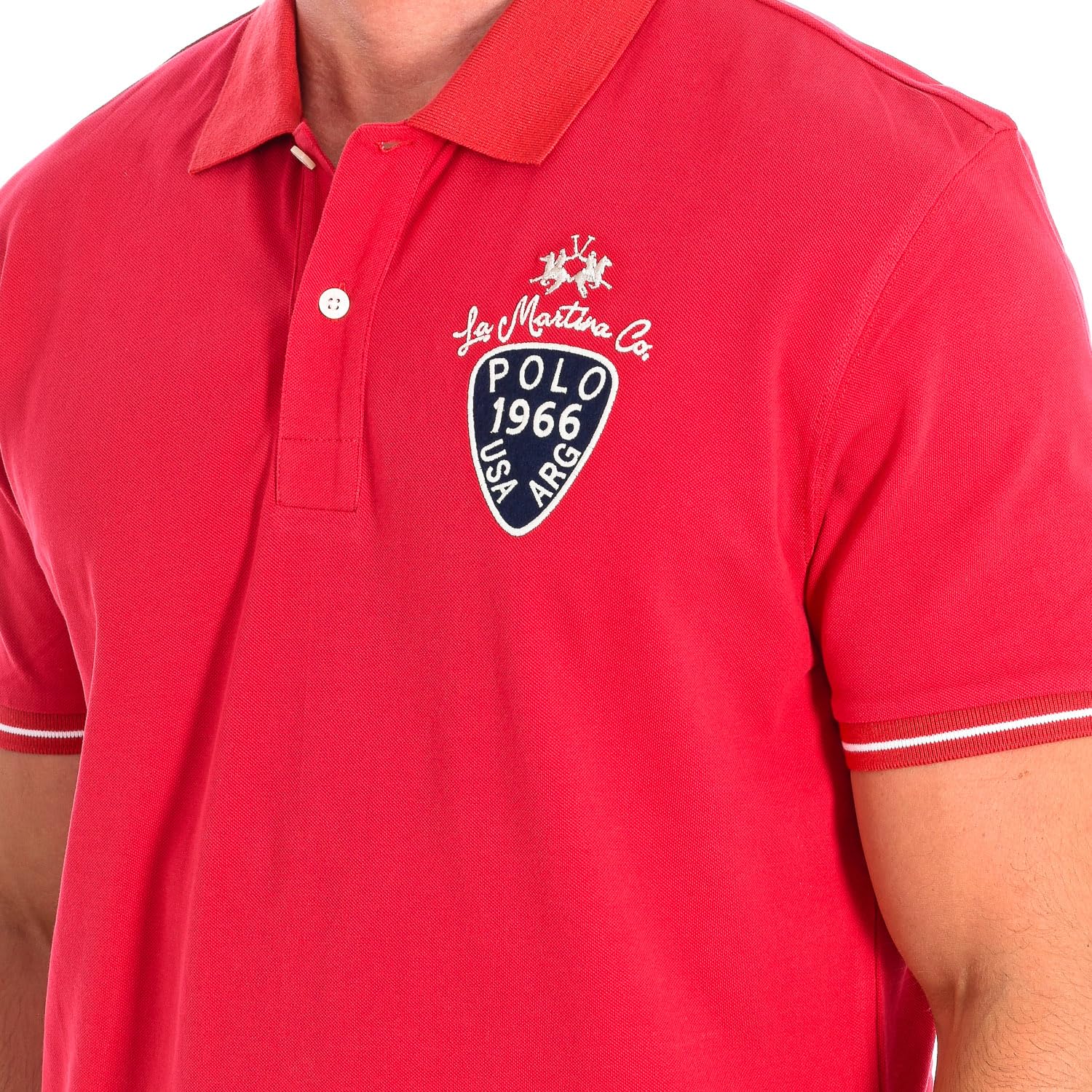 La Martina TMP302-PK097 polo uomo manica corta basic