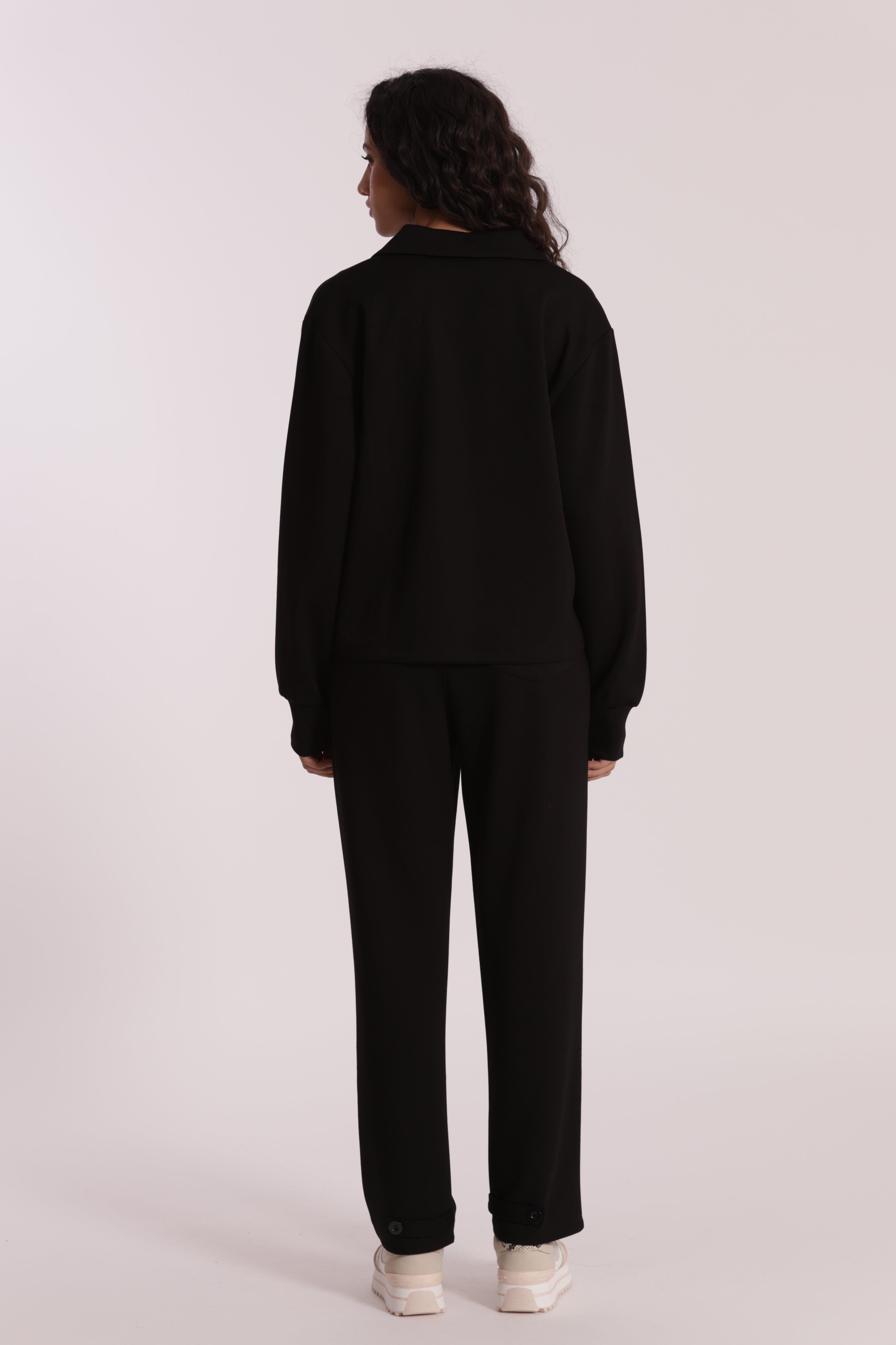 Mimi Mua Pantalone Jogger pantaloni cotone nero
