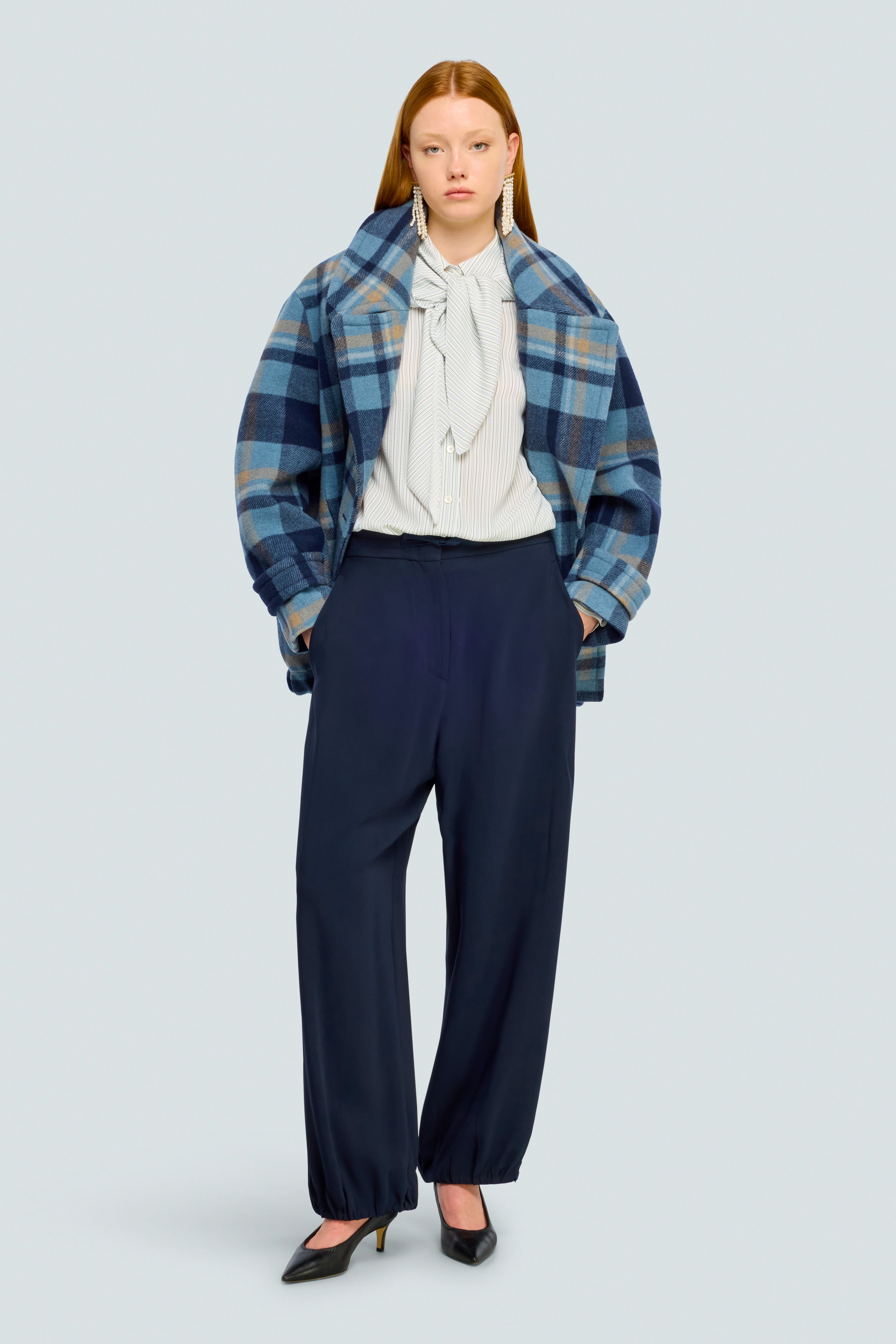 Semicouture Bonnie Y6WU56 camicia righe foulard
