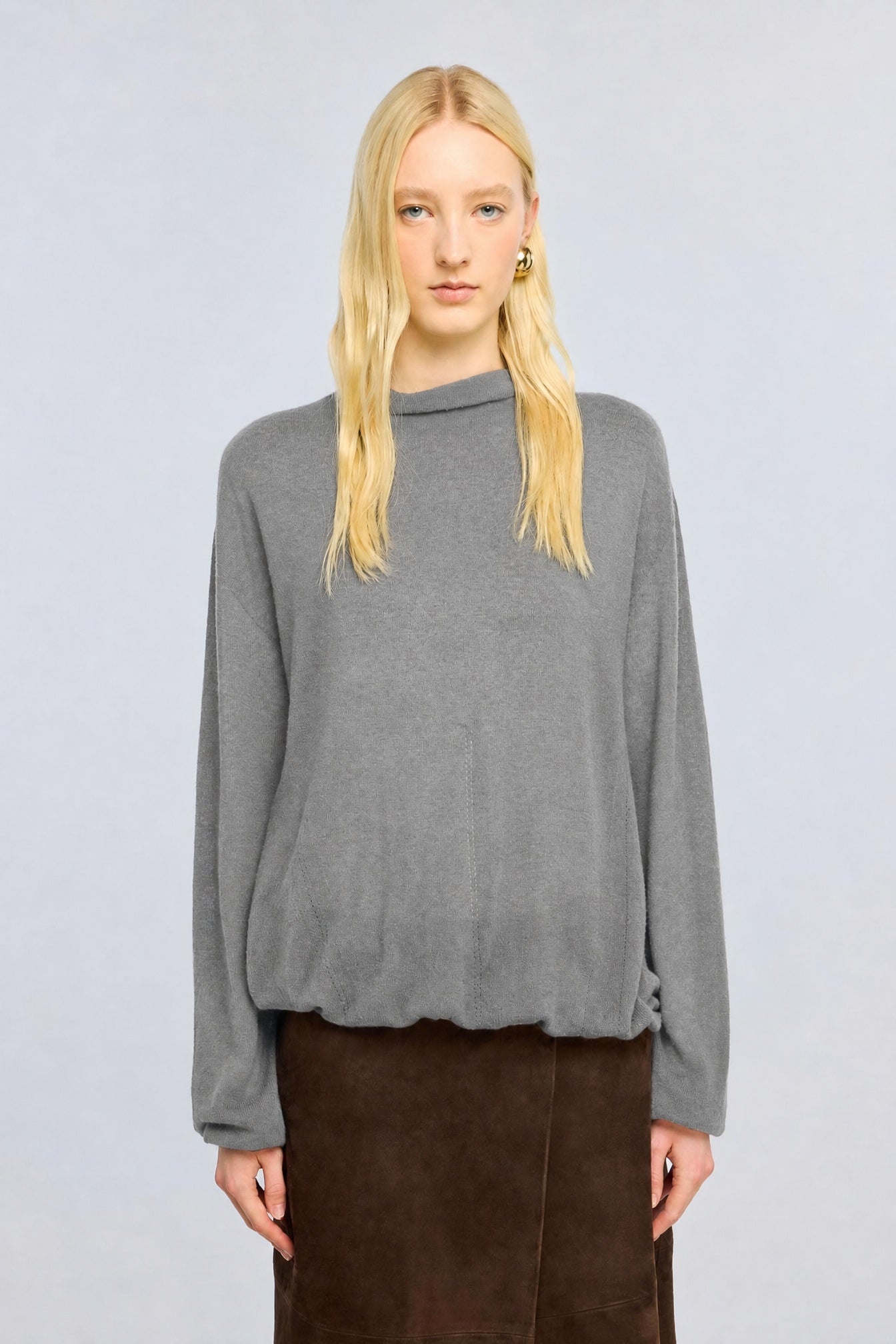 Semicouture Jacki maglia lana ultralight tinta unita