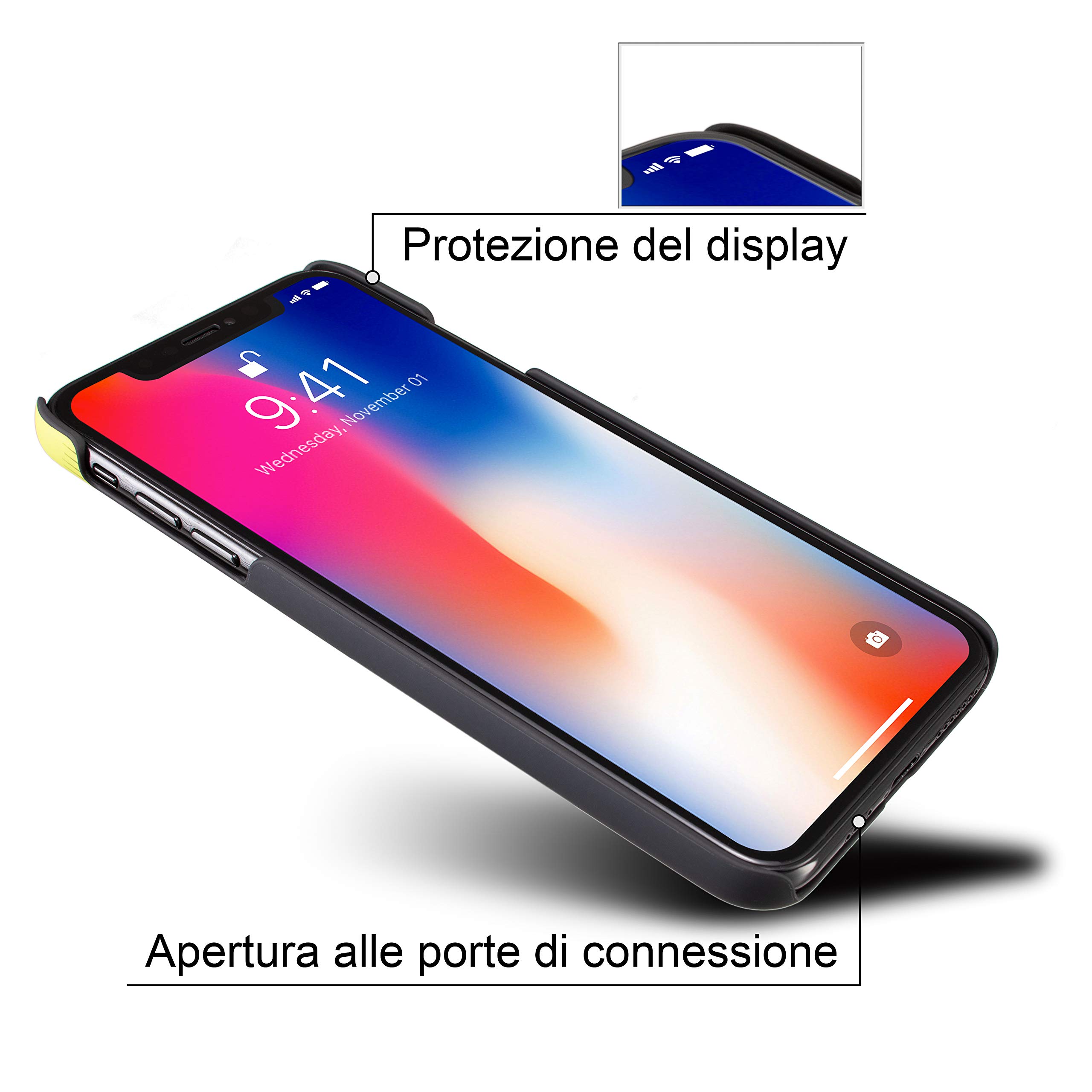 Marcelo Burlon County of Milan cover iPhone 11 Pro Max + vetro