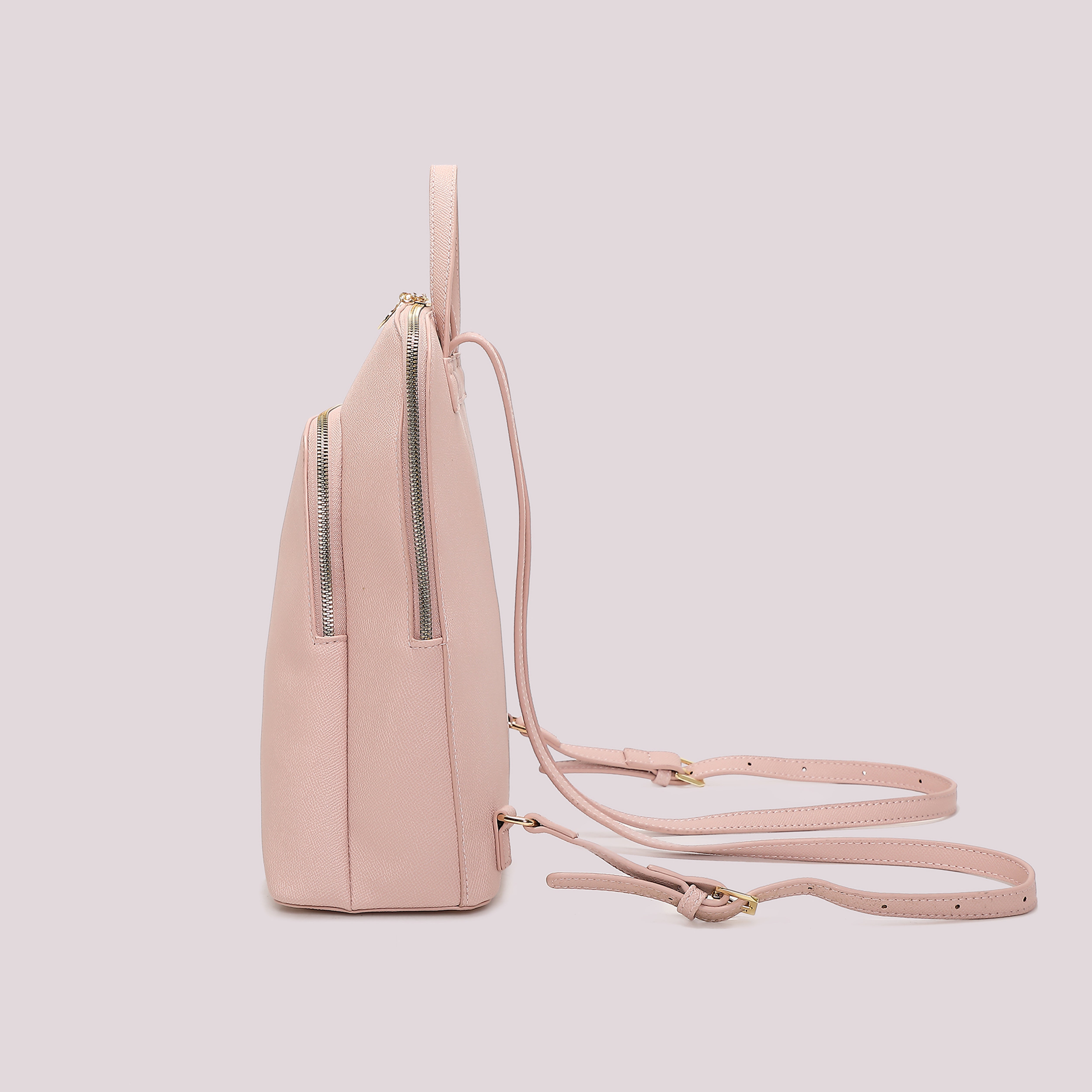 Mimi Mua zaino rigido doppia zip zaino bianco 29 cm