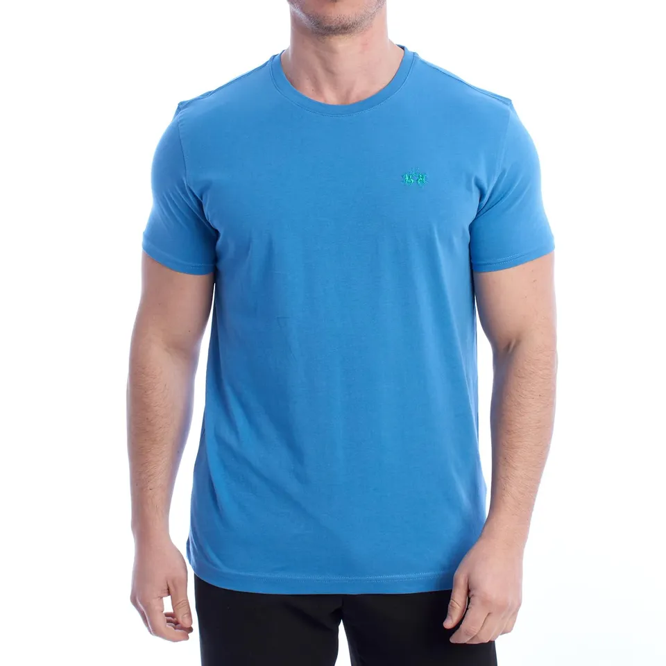 La Martina YMR004-JS206 t-shirt uomo L girocollo cotone