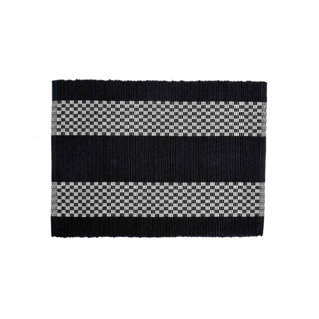 On Earth Cooperative Collection Selyn tovaglietta cotone nero 46x33 cm