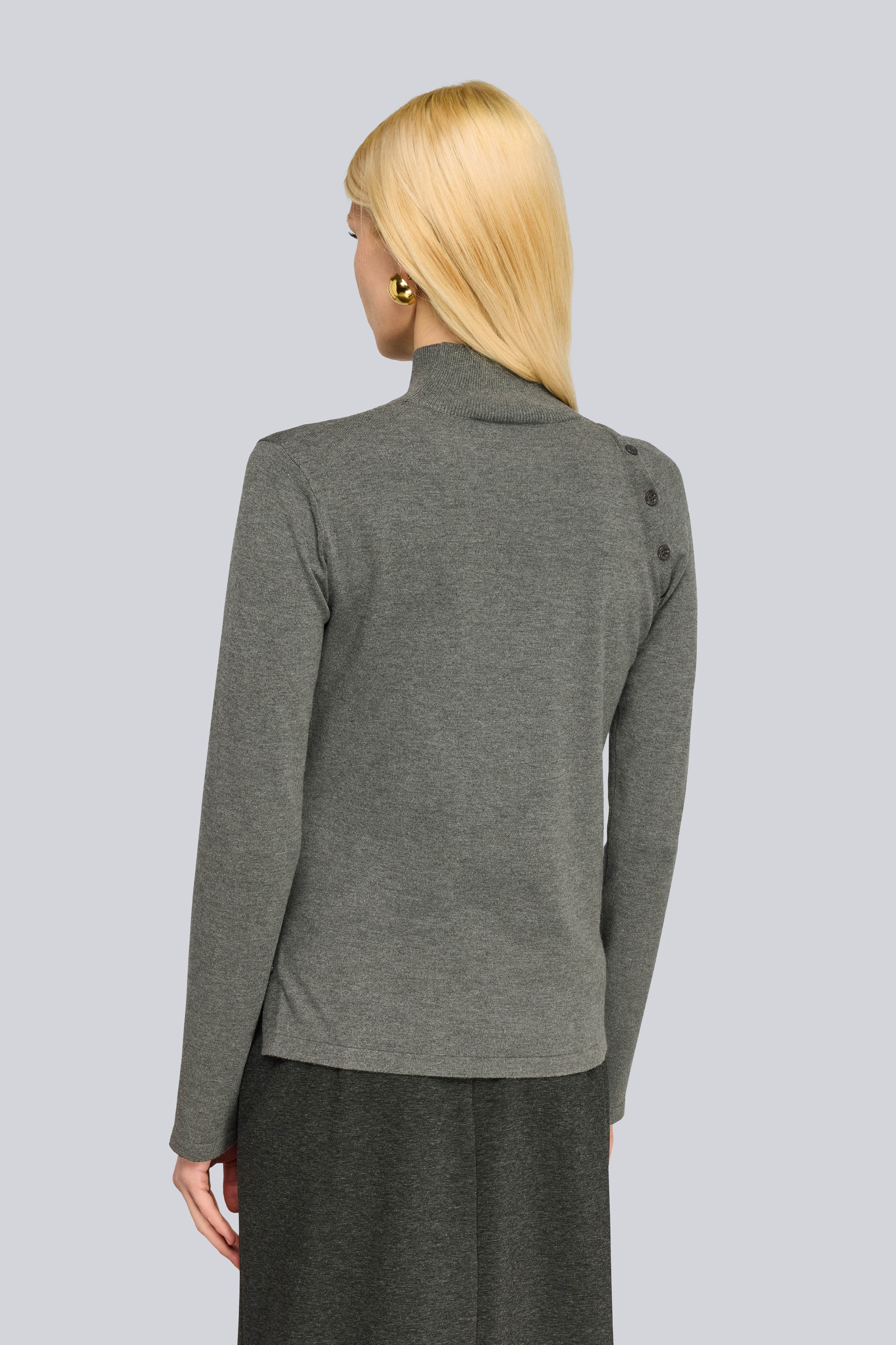 Semicouture Rhianna maglia viscosa elasticizzata antracite