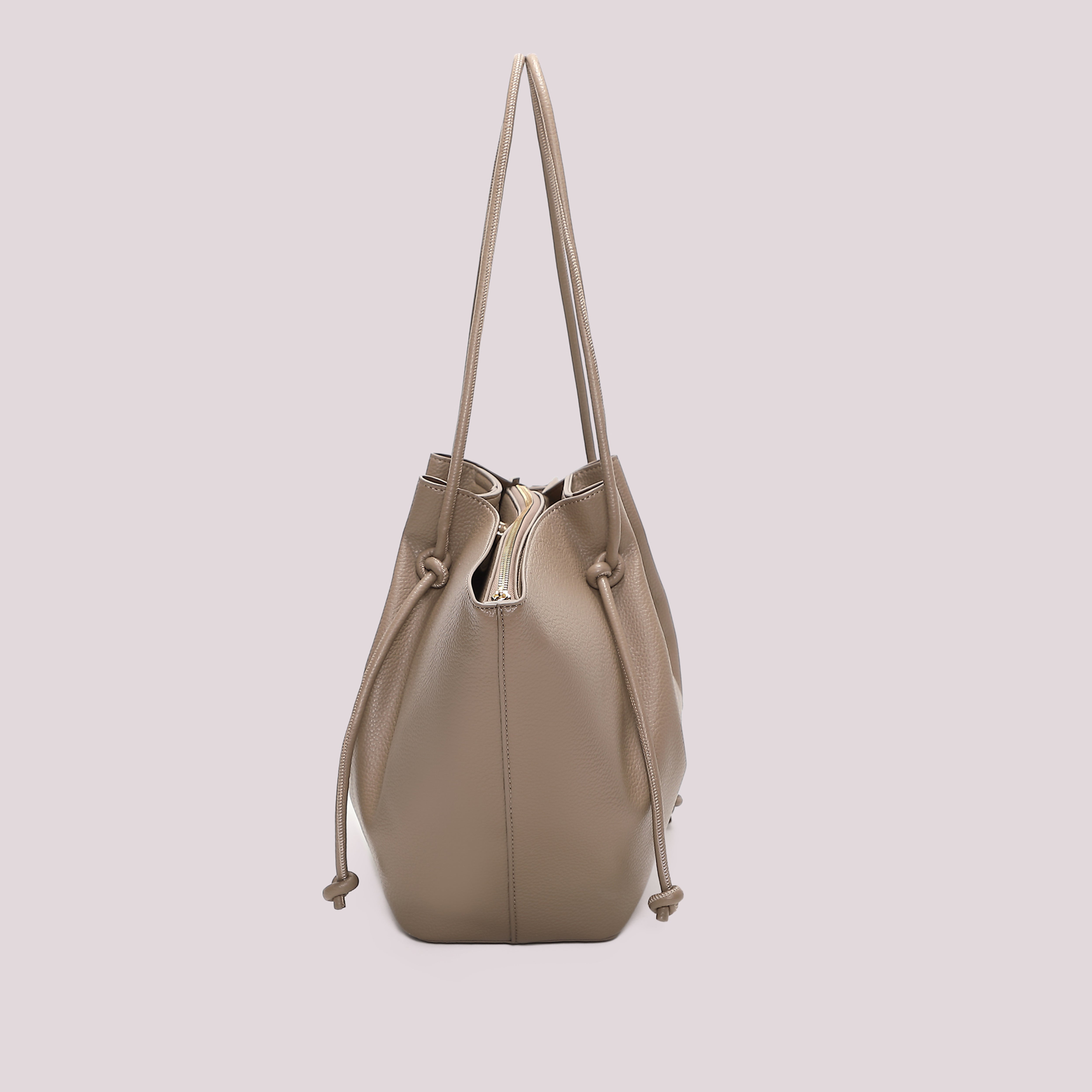 Mimi Mua Borsa Spalla Grande Lacci Lunghi Nero