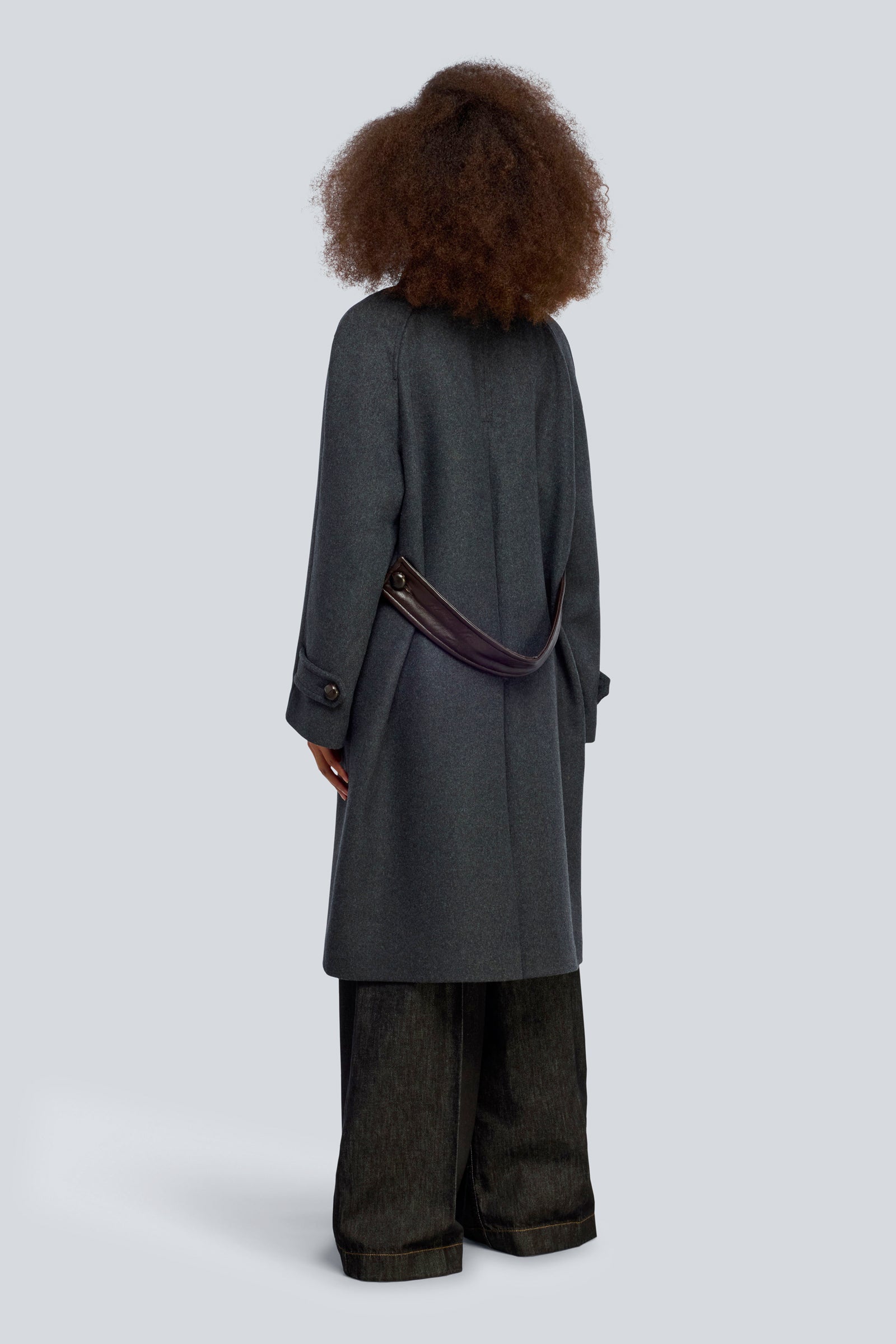 Semicouture Laurel Cappotto Panno Lungo Svasato