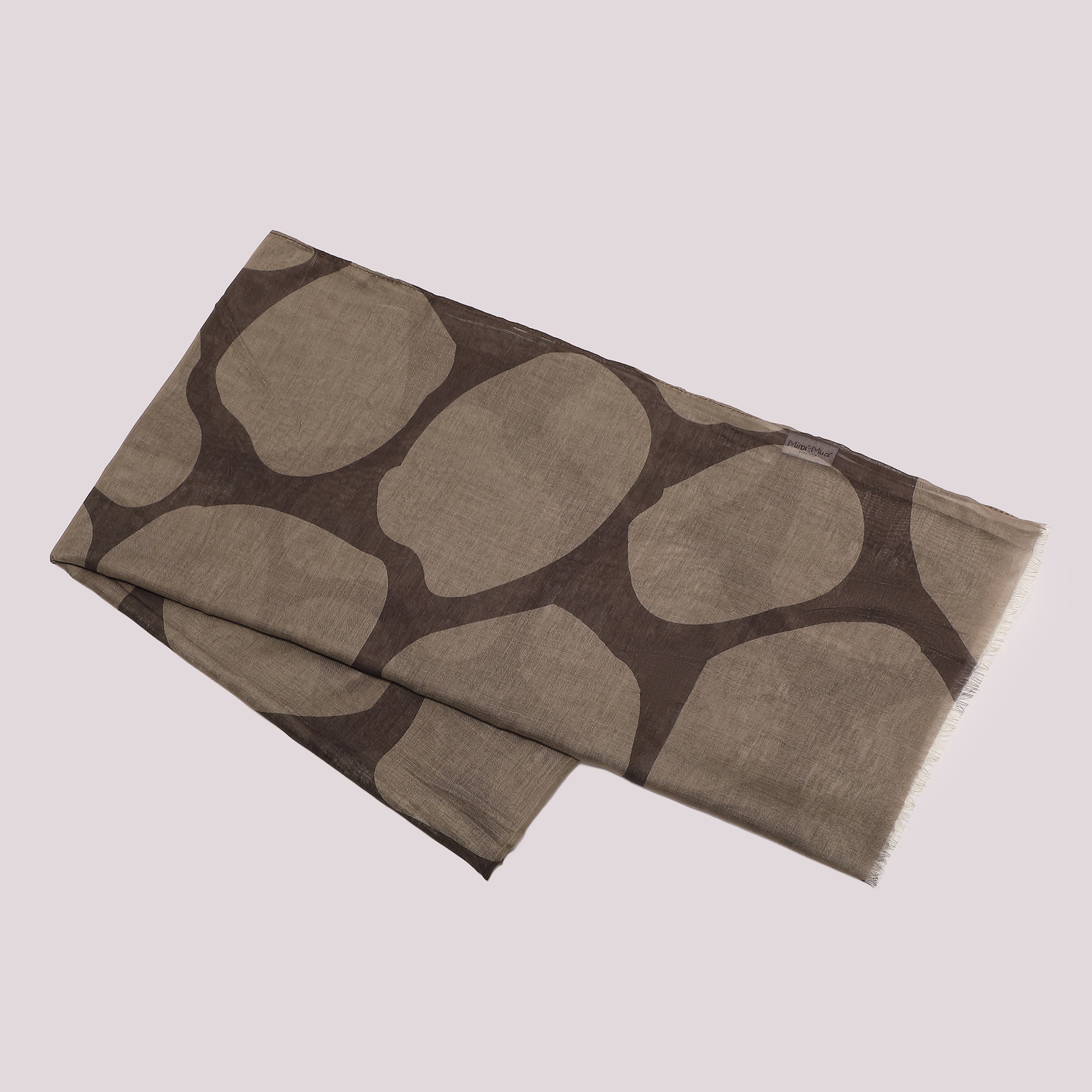 Mimi Mua Foulard Maculato sciarpa leggera 180x80 petrolio