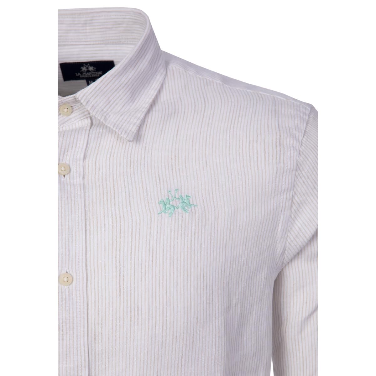 La Martina MCC013 TL340 camicia uomo lino