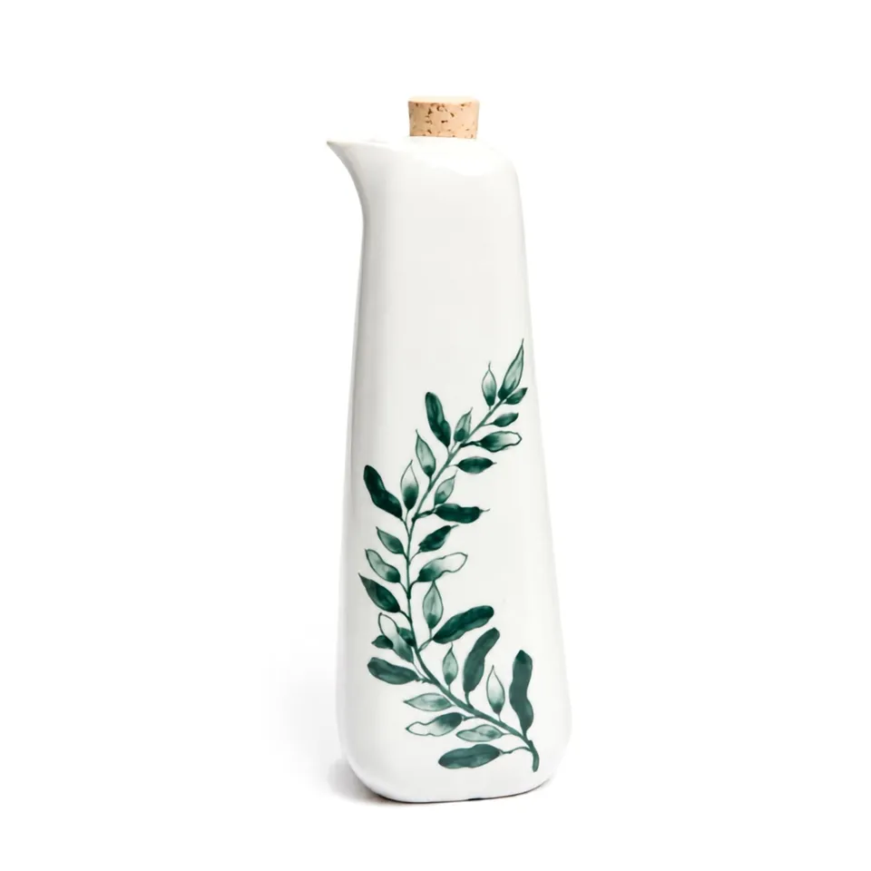 On Earth Cooperative Collection Ulivo bottiglia ceramica verde